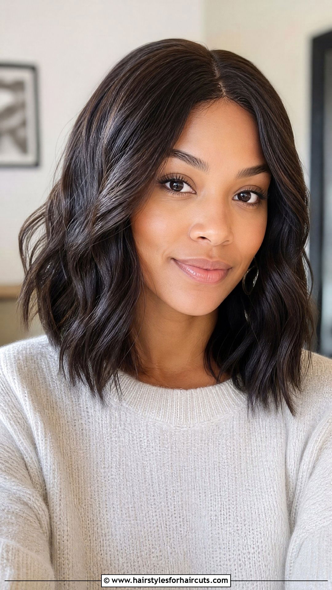 Wavy Lob Quick Weave - 25 quick weave hairstyles - 25 quick weave hairstyles