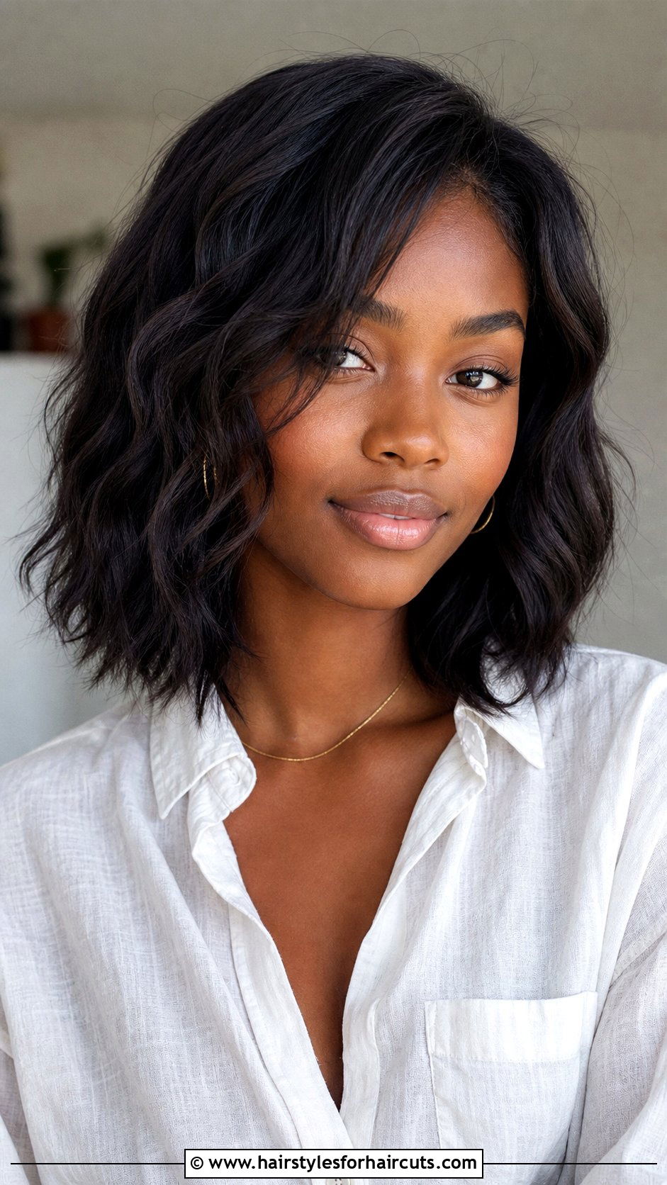 Wavy Lob Weave - 25 hairstyles for black girls with weave - 25 hairstyles for black girls with weave
