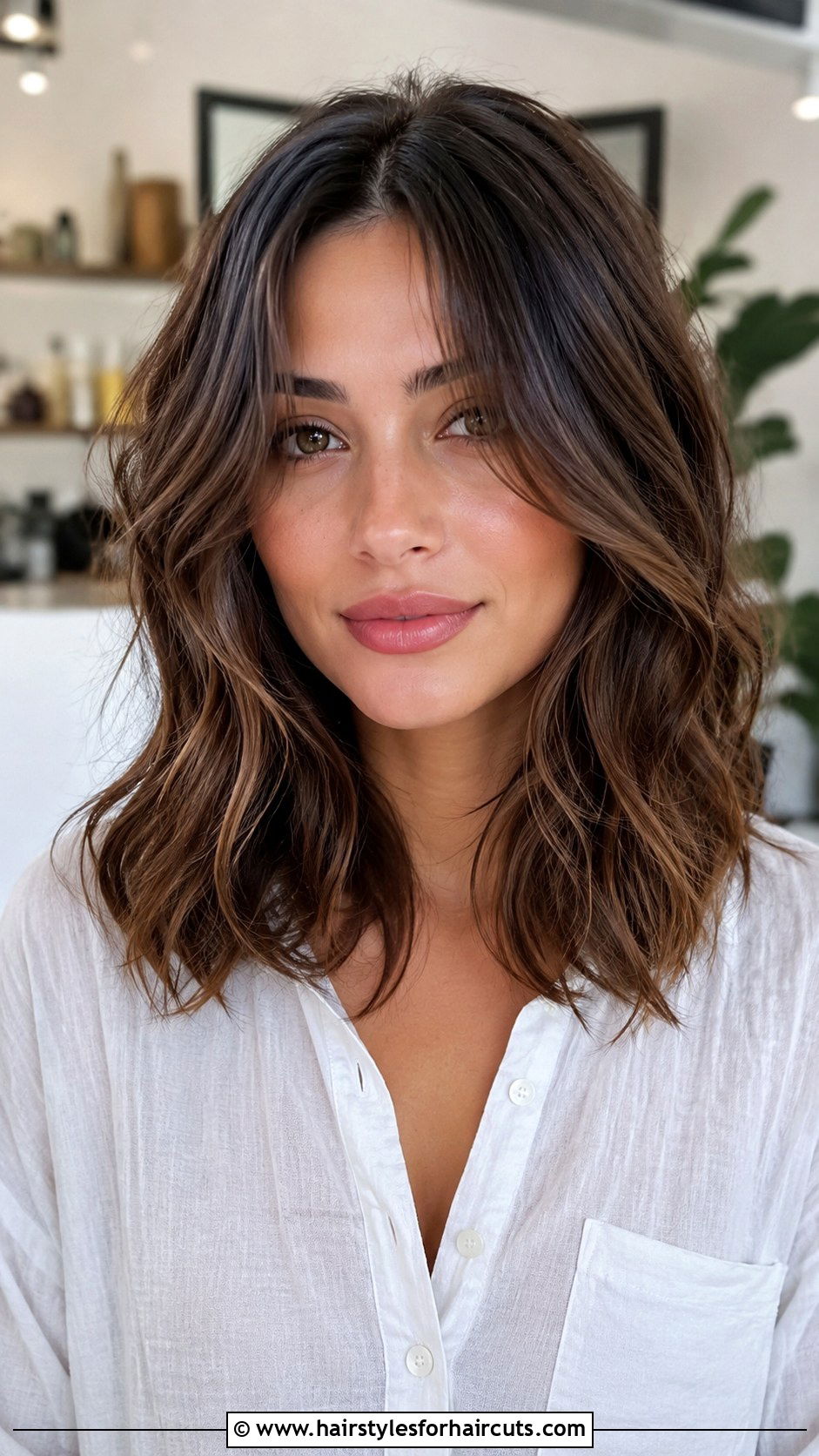 Wavy Lob With Curtain Bangs - 25 best hairstyles for wavy curly hair - 25 best hairstyles for wavy curly hair