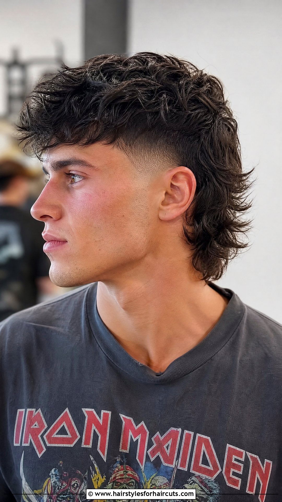 Wavy Mullet Fade - 25 wavy hair fade haircuts - 25 wavy hair fade haircuts
