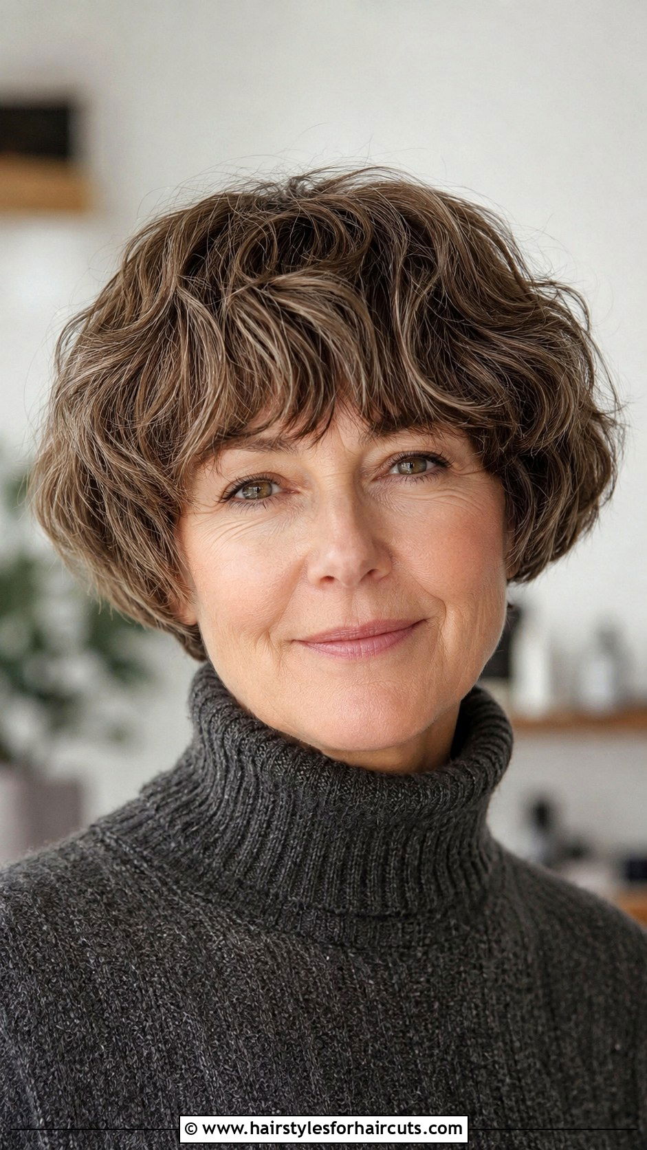 Wavy Mushroom Haircut For Older Women - 25 haircuts for older women with wavy hair - 25 haircuts for older women with wavy hair