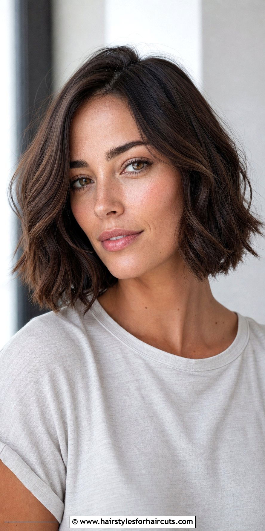 Wavy Neck Length Bob - 25 short body wave hairstyles - 25 short body wave hairstyles