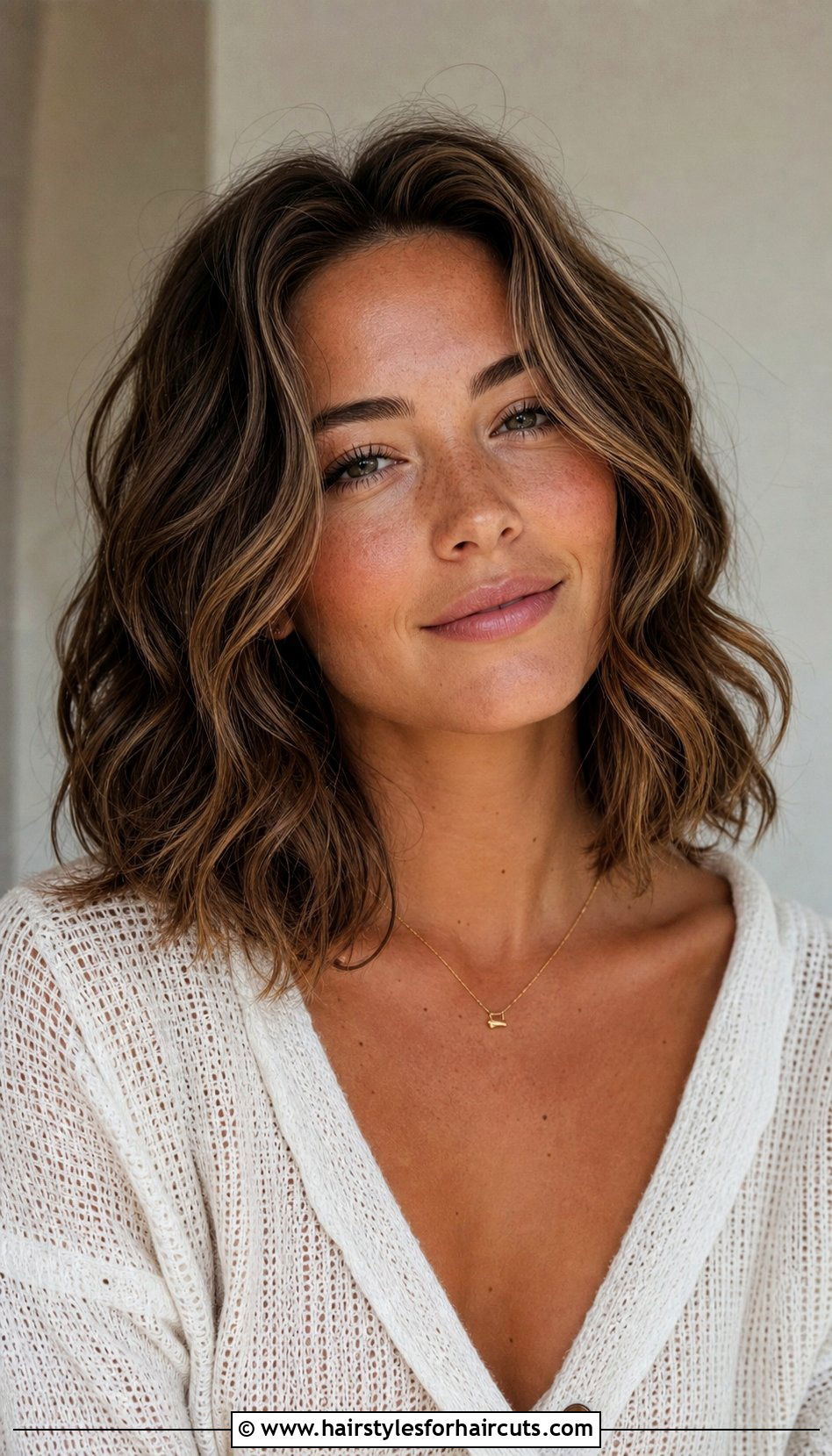 Wavy Perm Lob - 25 perm haircuts straight hair - 25 perm haircuts straight hair