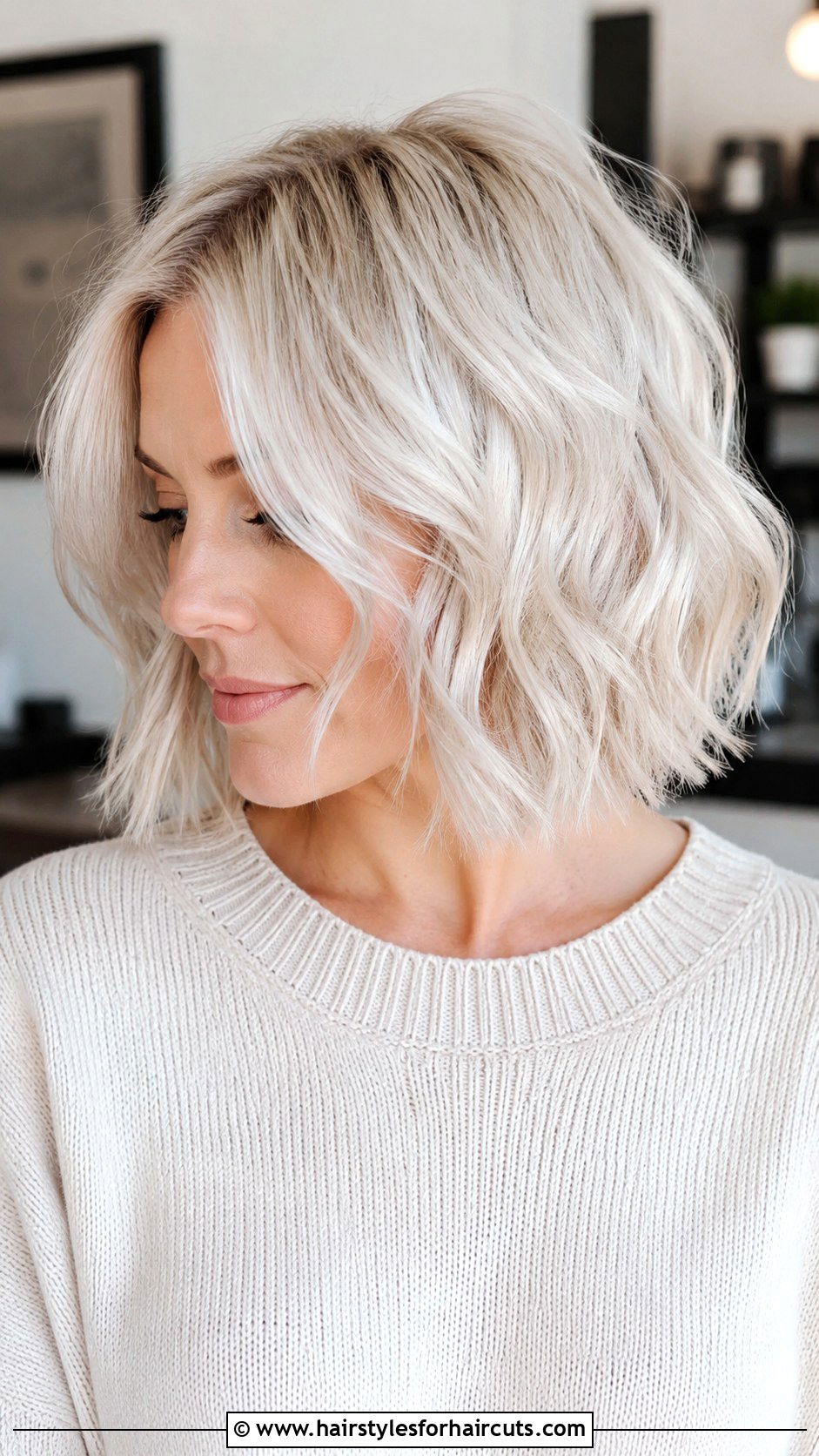 Wavy Platinum Fantasia Short Hair - 25 fantasia hairstyles - 25 fantasia hairstyles