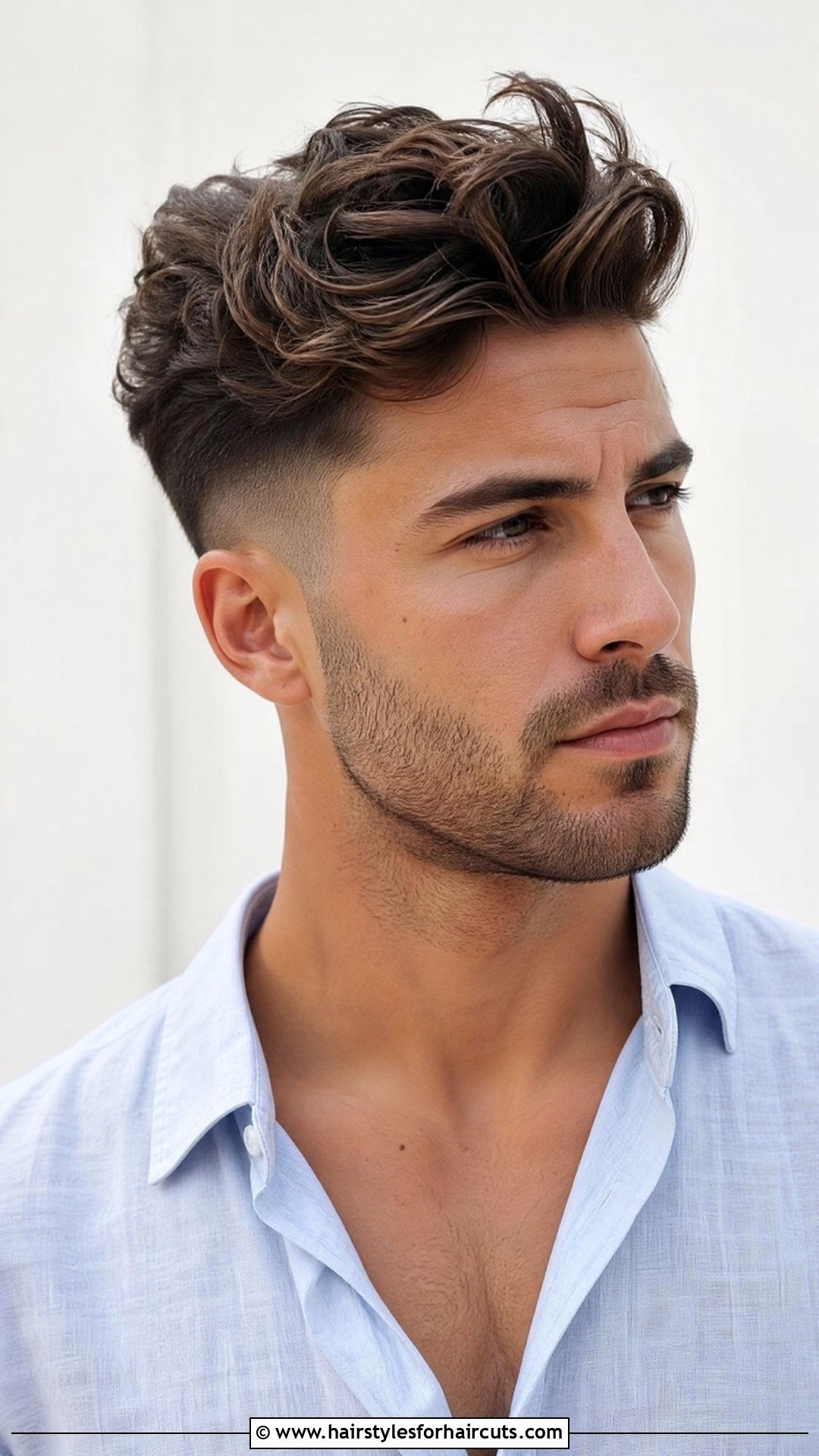 Wavy Quiff With Low Fade - 25 wavy hair low fade haircuts - 25 wavy hair low fade haircuts
