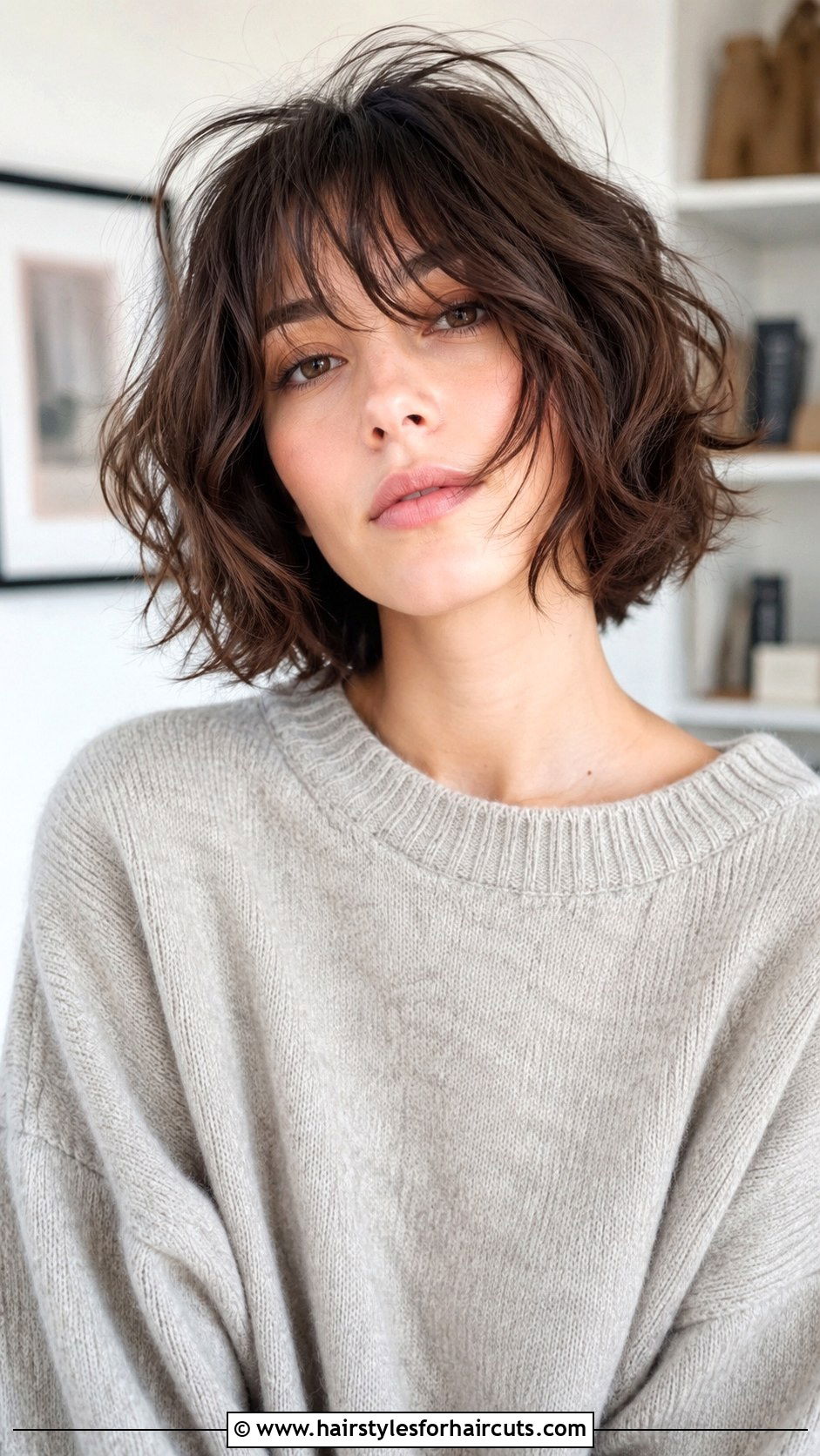 Wavy Shaggy Bob With Face Framing - 25 face framing haircuts for wavy hair - 25 face framing haircuts for wavy hair