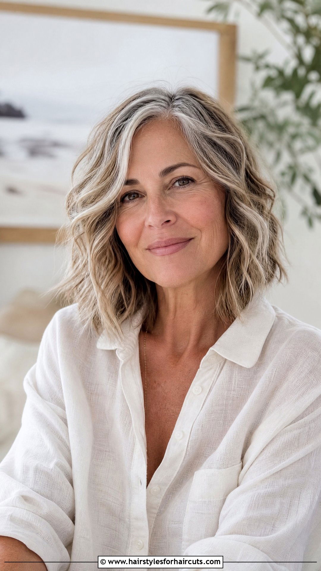 Wavy Shoulder Length Bob - 25 medium haircuts for older women - 25 medium haircuts for older women