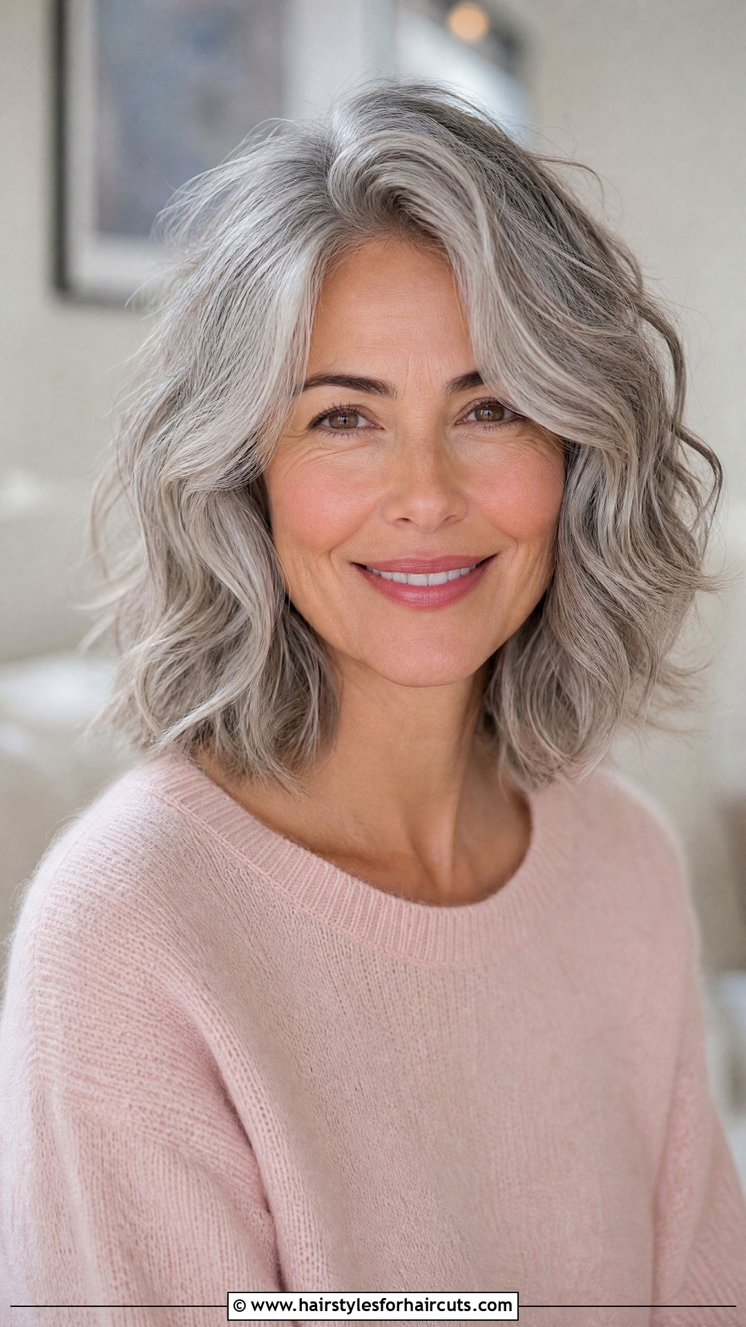 Wavy Shoulder Length Gray Hair - 25 haircuts gray hair - 25 haircuts gray hair