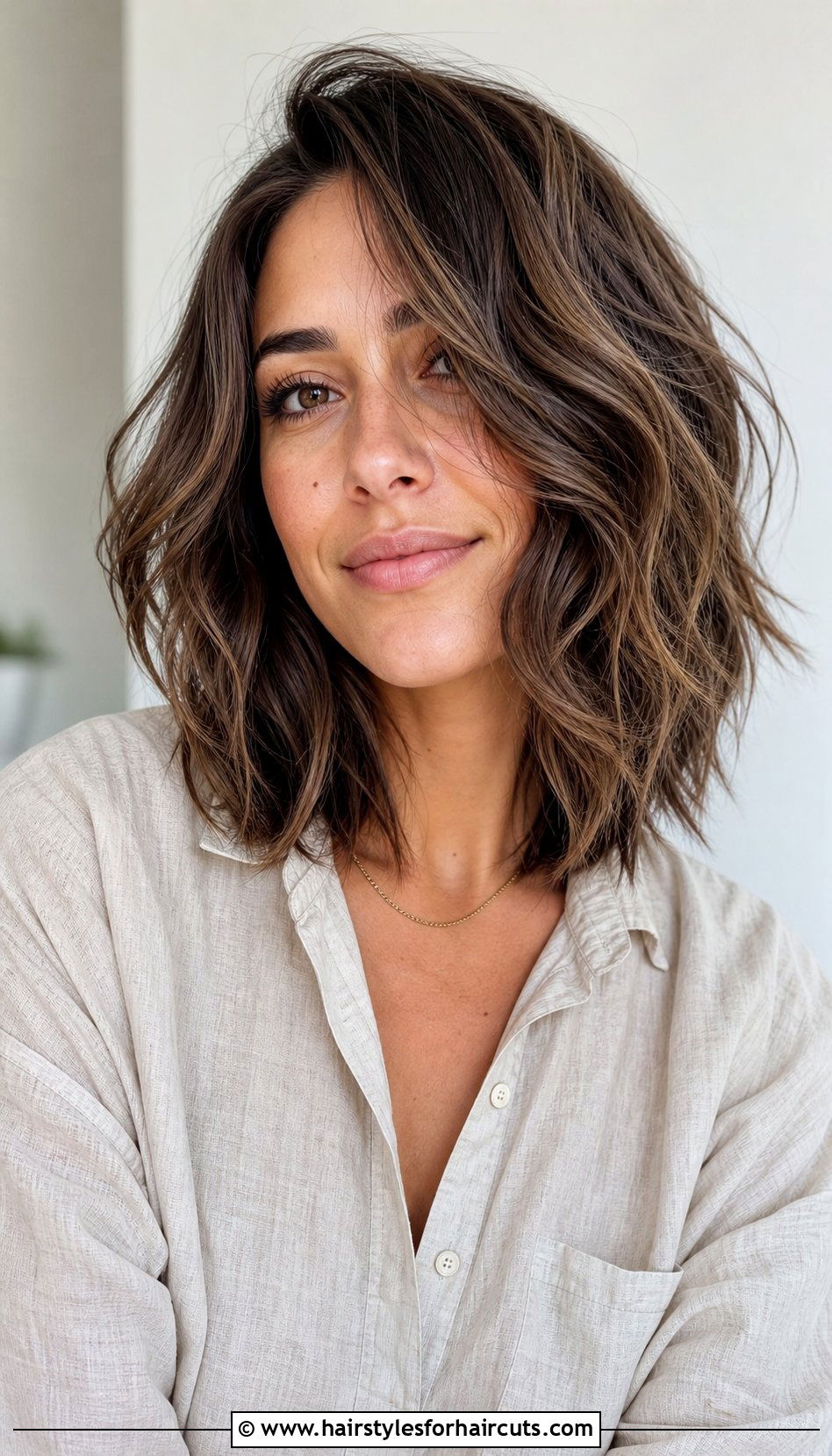 Wavy Shoulder Length Textured Haircut - 25 wavy hair shoulder length haircuts - 25 wavy hair shoulder length haircuts