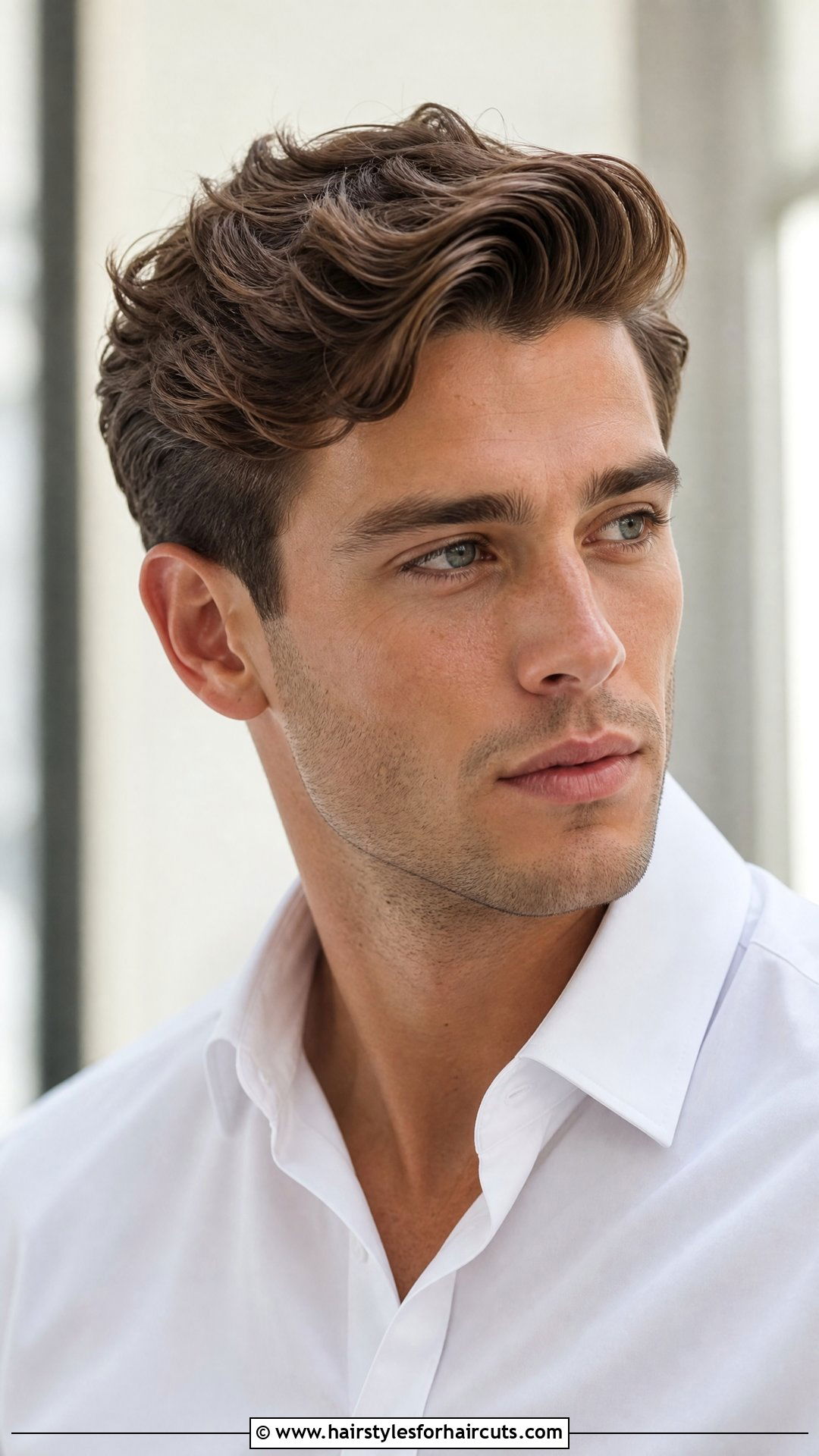 Wavy Side Part Haircut - 25 wave haircuts - 25 wave haircuts