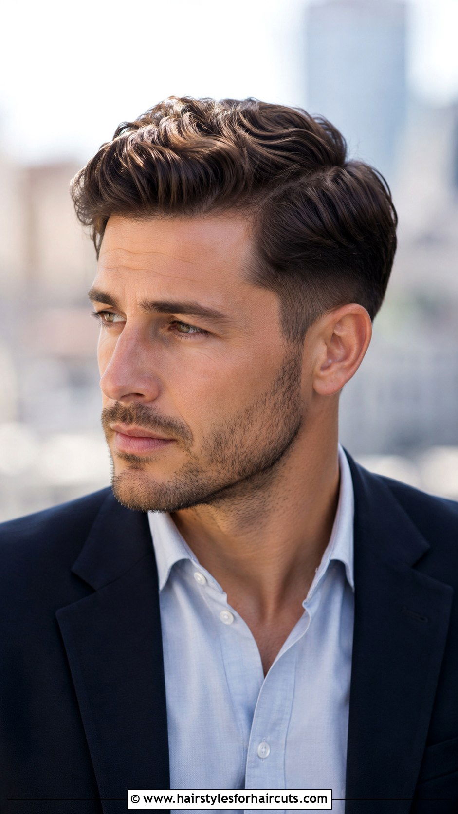 Wavy Side Part With Taper - 25 taper haircuts wavy hair - 25 taper haircuts wavy hair