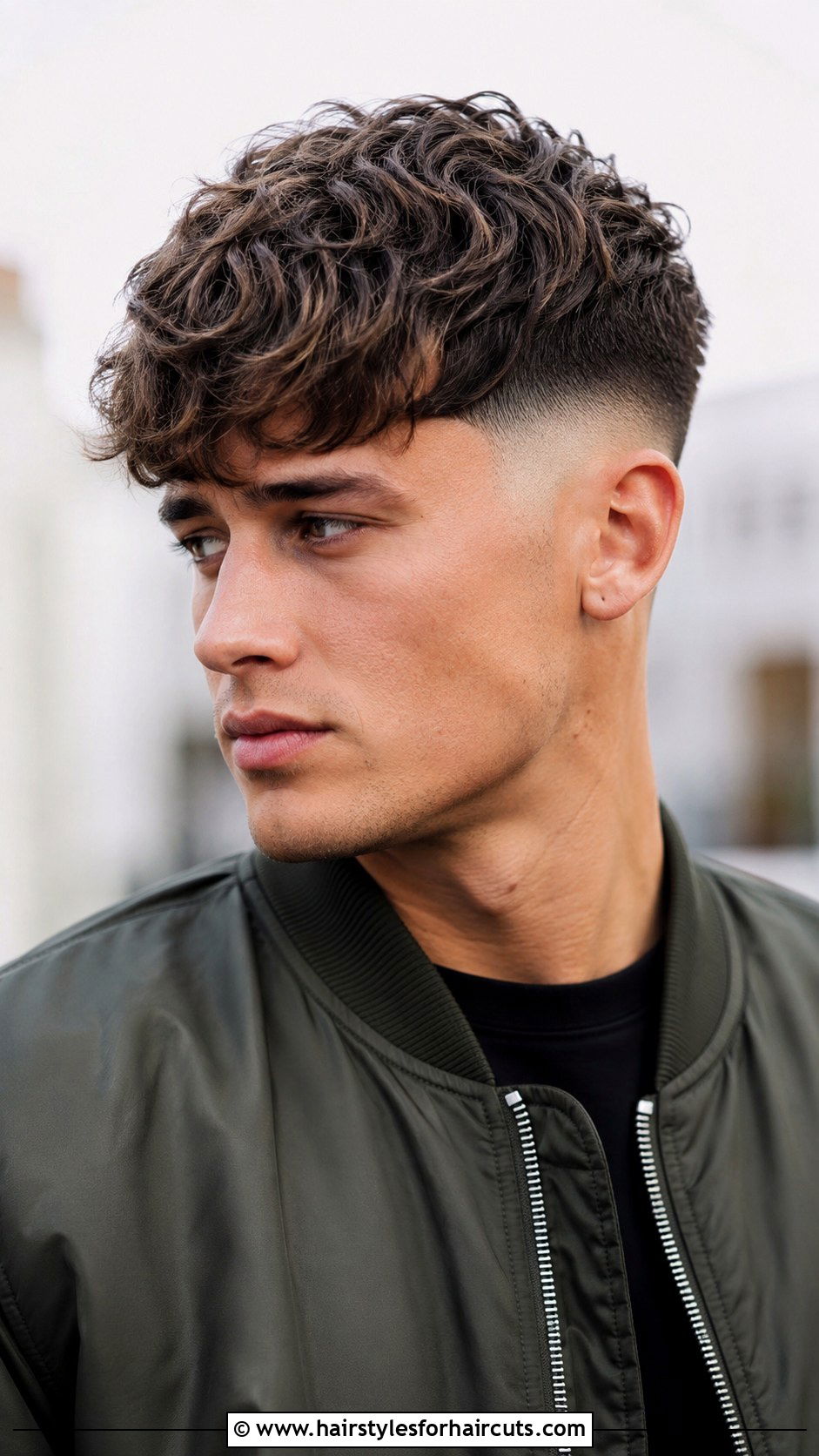 Wavy Textured Fringe With Taper - 25 taper haircuts wavy hair - 25 taper haircuts wavy hair