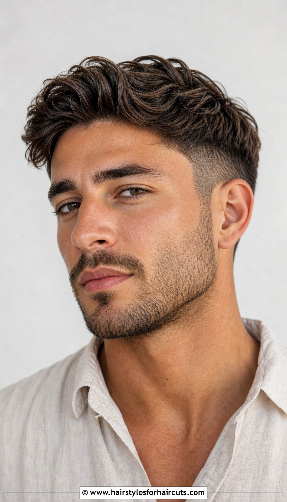Wavy Top Fade - 25 haircuts short on sides long on top - 25 haircuts short on sides long on top