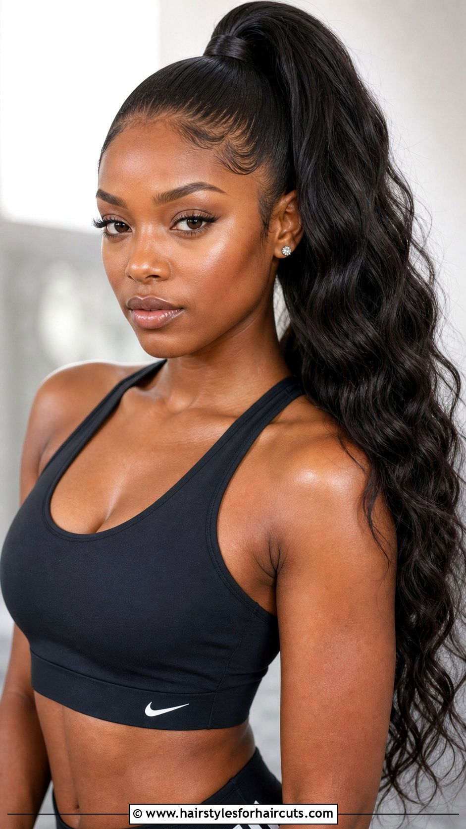 Wavy Weave Ponytail - 25 wavy weave hairstyles for black hair - 25 wavy weave hairstyles for black hair