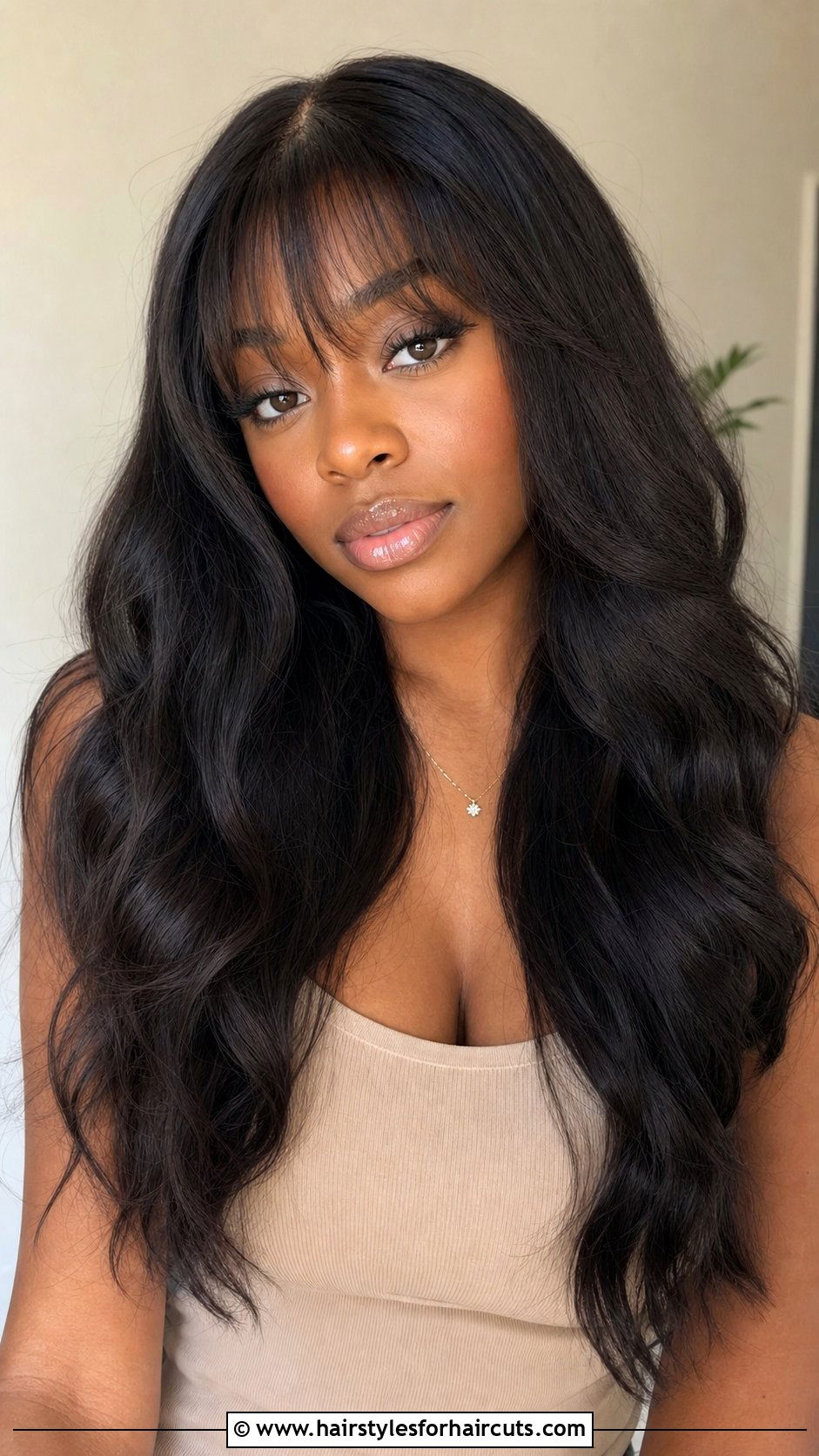 Wavy Weave With Bangs - 25 wavy weave hairstyles for black hair - 25 wavy weave hairstyles for black hair