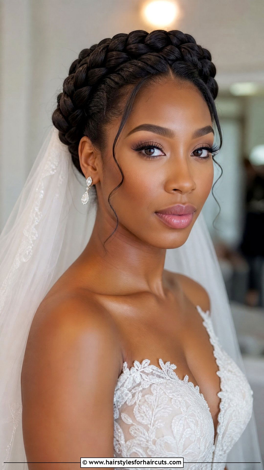 Wedding Goddess Braids Crown - 25 wedding hairstyles for afro hair - 25 wedding hairstyles for afro hair