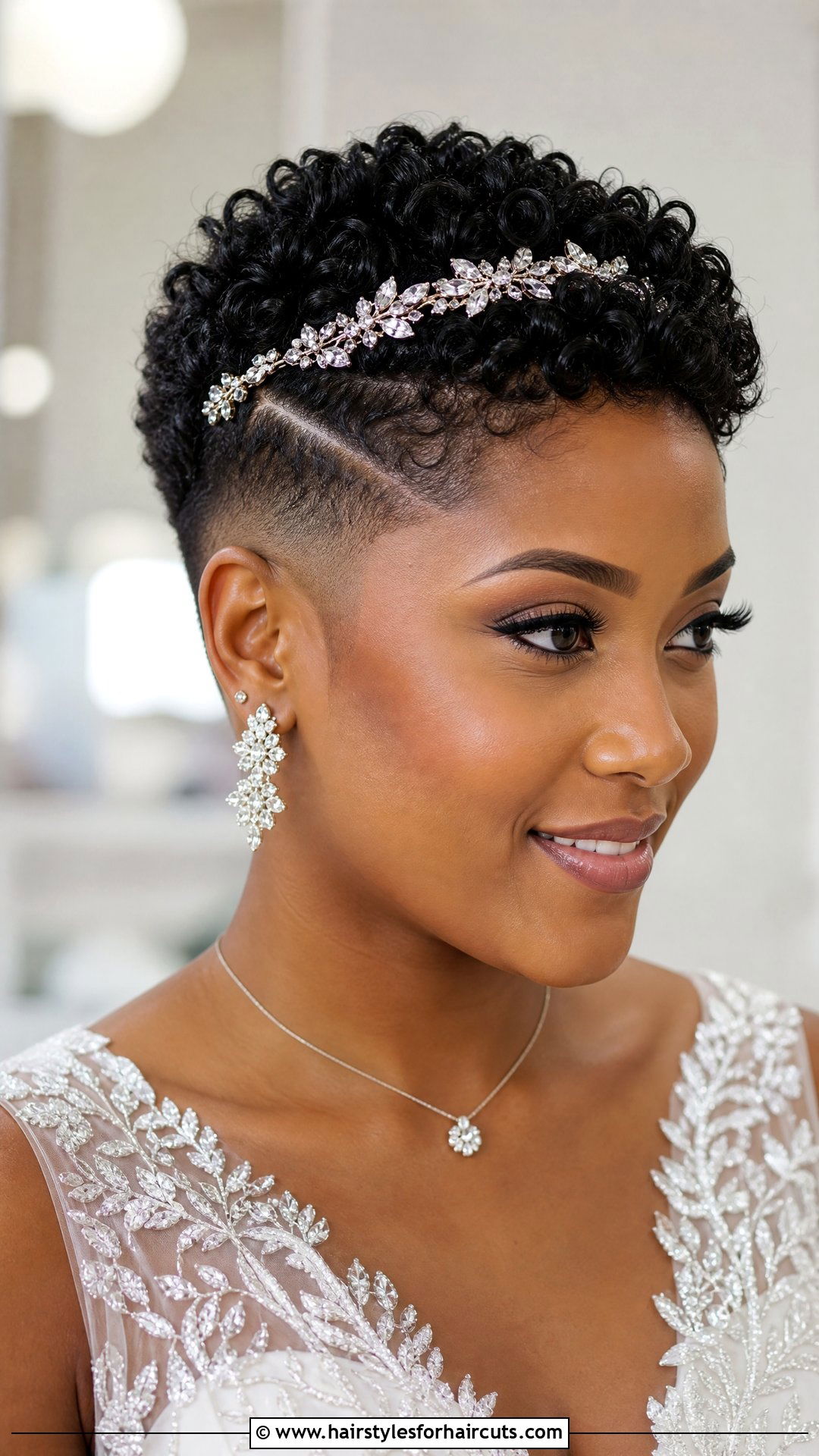 Wedding Natural Hair Fade With Accessories - 25 wedding hairstyles for afro hair - 25 wedding hairstyles for afro hair