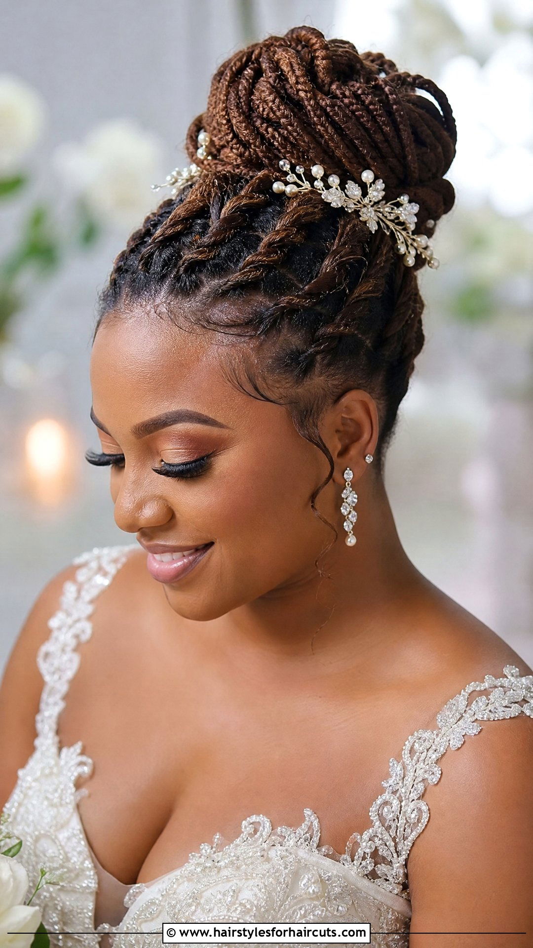 Wedding Yarn Braids Updo - 25 wedding hairstyles for afro hair - 25 wedding hairstyles for afro hair