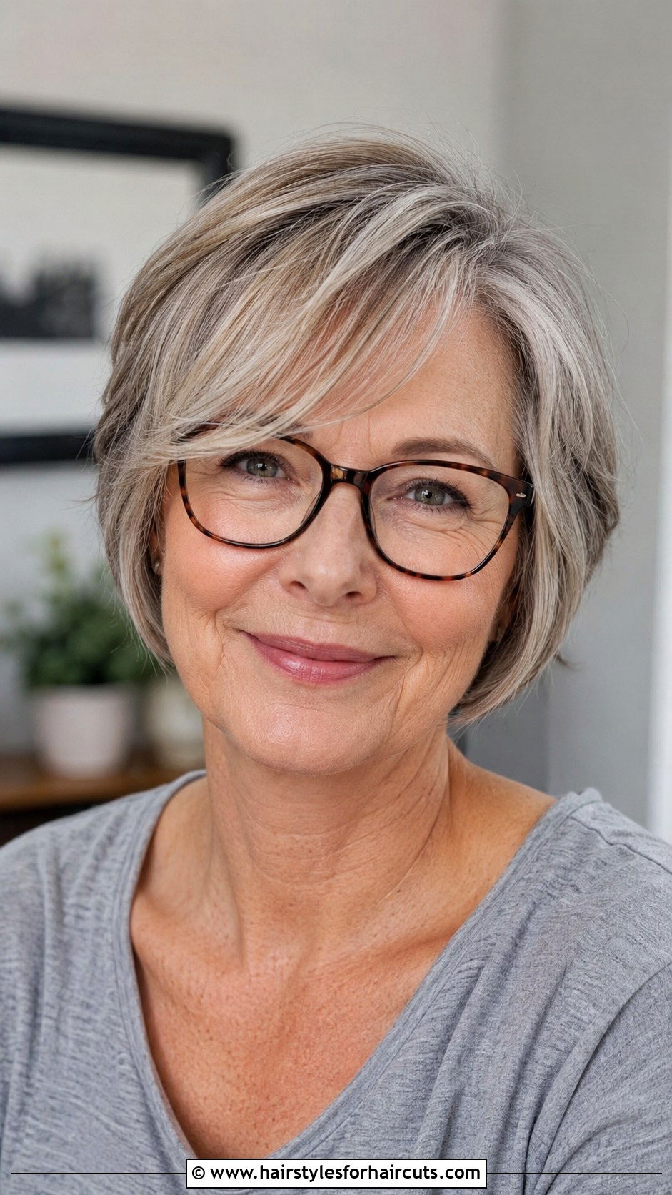 Wedge Haircut - 25 haircuts for women over 60 with glasses - 25 haircuts for women over 60 with glasses