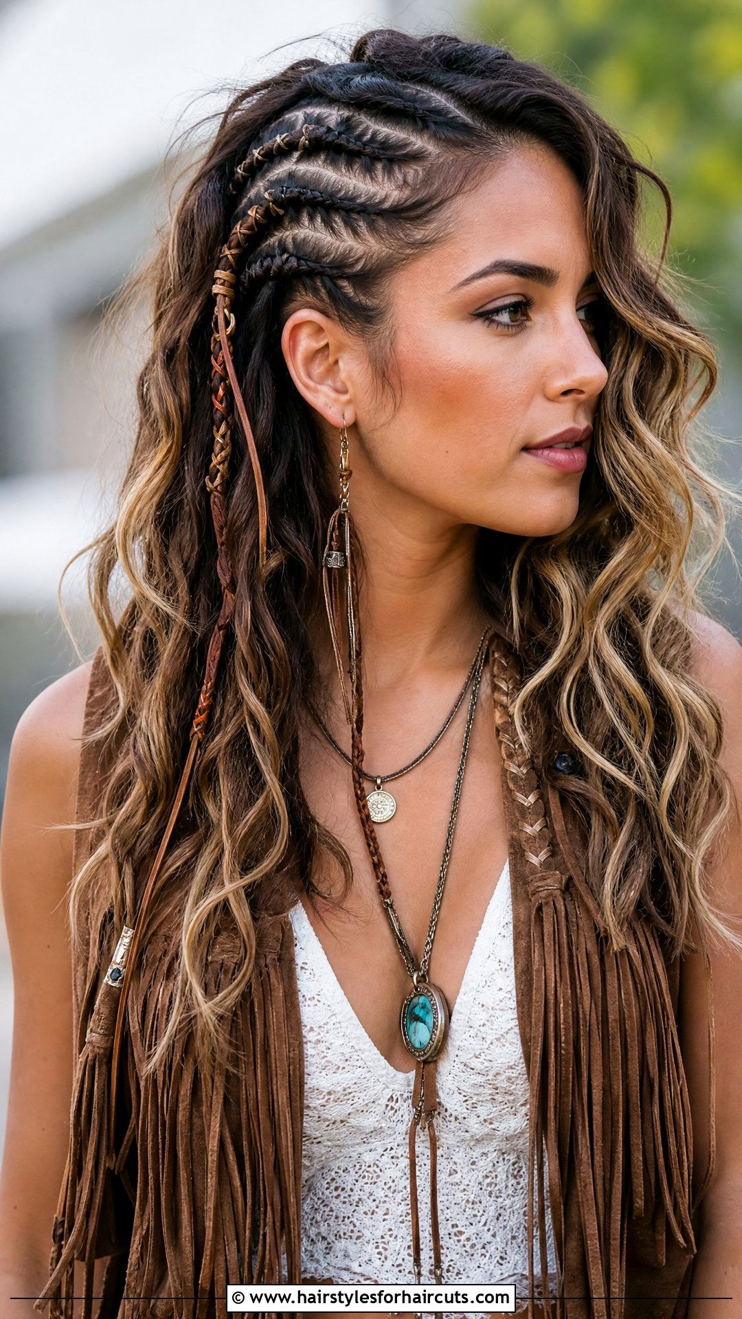 Western Boho Feed In Braids - 25 western hairstyles for long hair - 25 western hairstyles for long hair