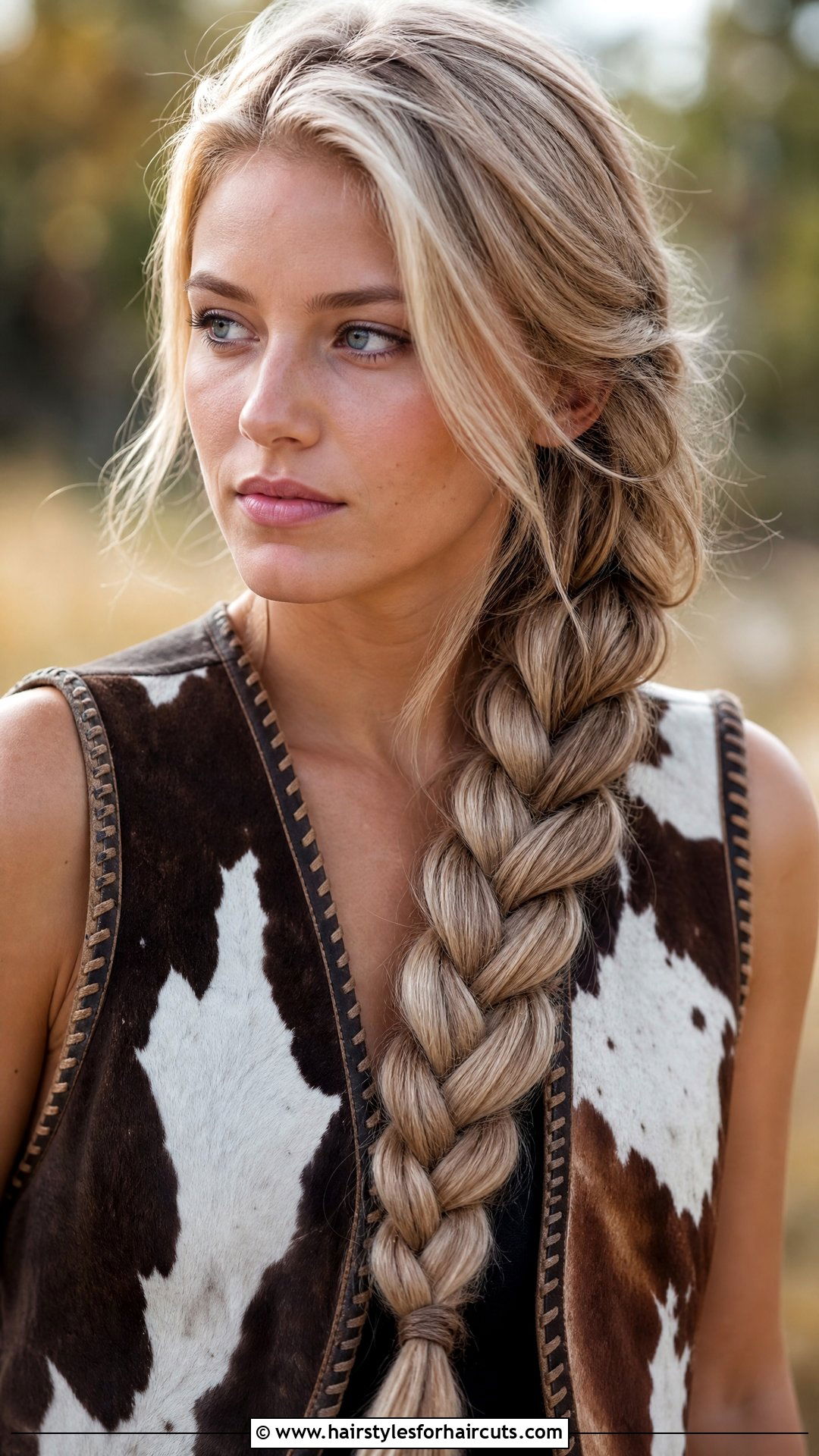 Western Four Strand Braid - 25 western hairstyles for long hair - 25 western hairstyles for long hair