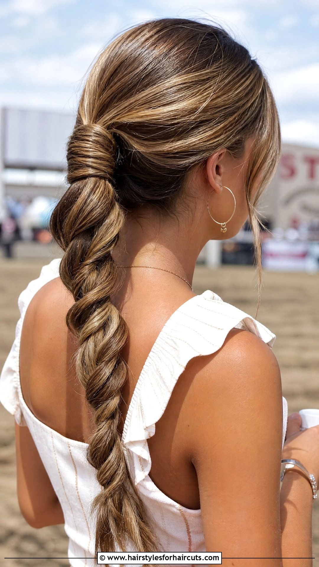 Western Rope Braid Ponytail For Medium Hair - 25 western hairstyles for medium hair - 25 western hairstyles for medium hair
