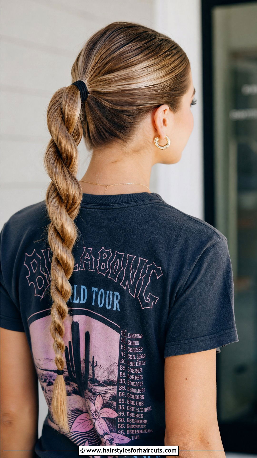Western Rope Braid Ponytail Hairstyle - 25 western hairstyles - 25 western hairstyles