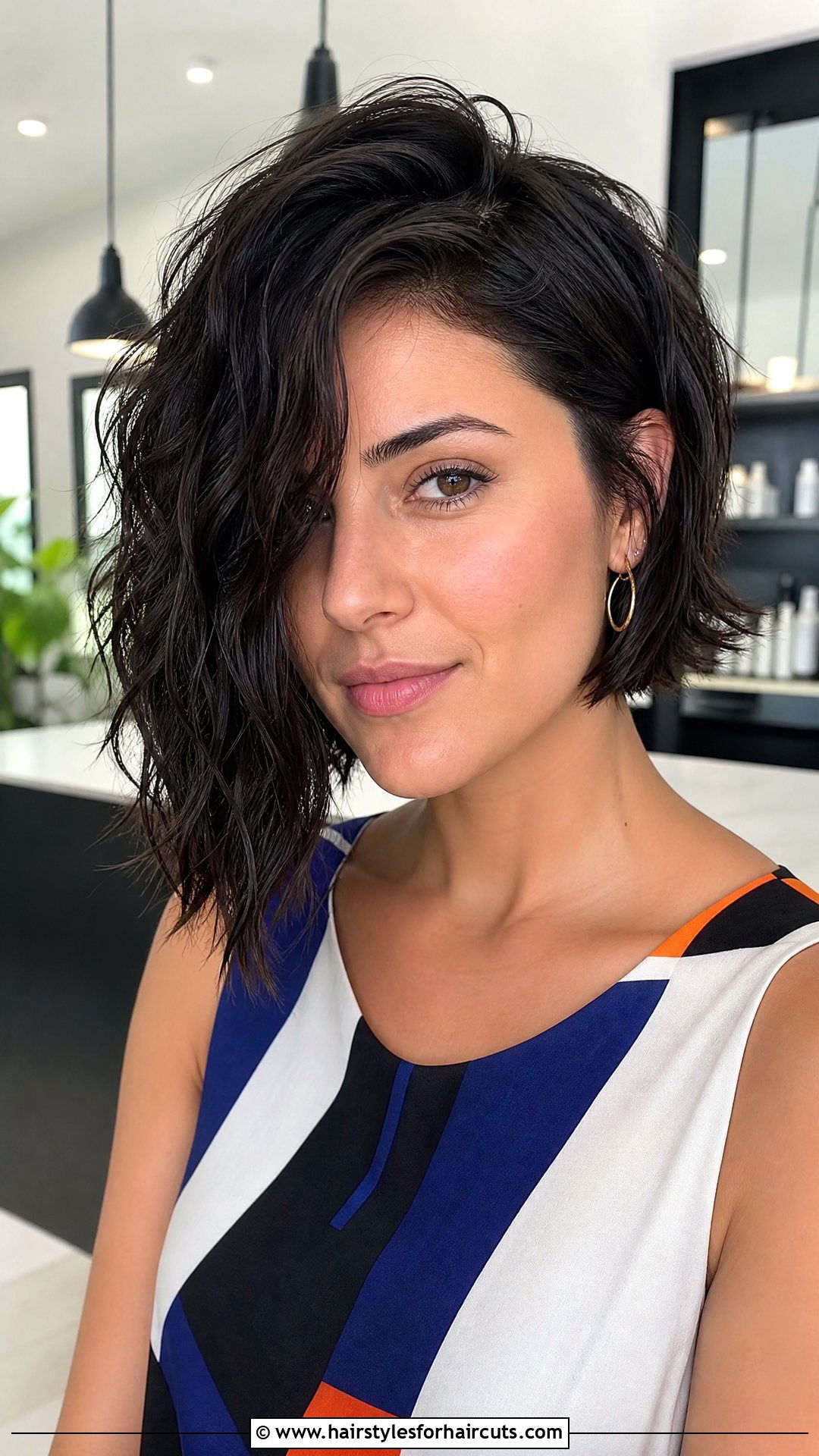 Wet And Wavy Asymmetrical Bob - 25 wet and wavy hairstyles - 25 wet and wavy hairstyles