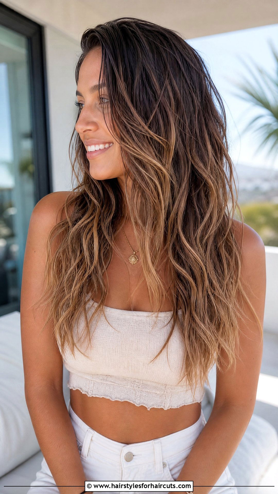 Wet And Wavy Balayage Hair - 25 wet and wavy hairstyles - 25 wet and wavy hairstyles