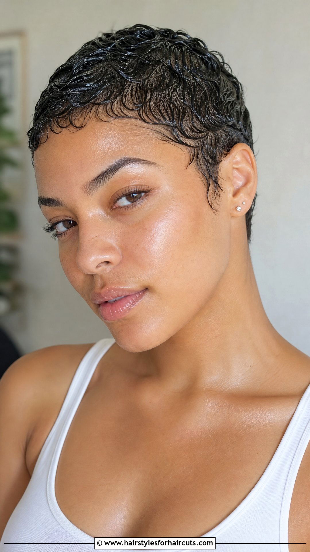 Wet And Wavy Buzz Cut With Waves - 25 wet and wavy short hairstyles - 25 wet and wavy short hairstyles
