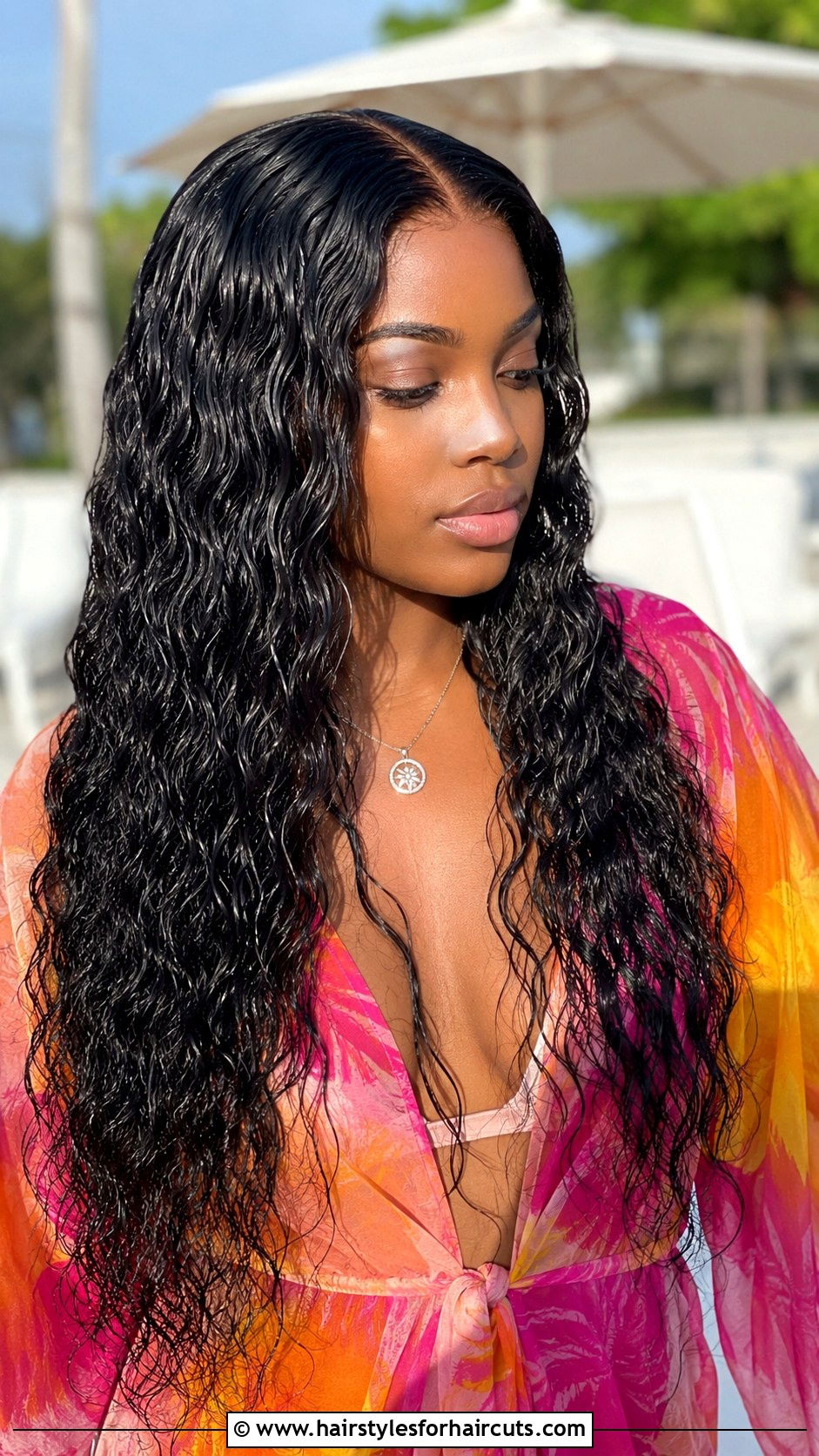 Wet And Wavy Middle Part Quick Weave - 25 middle part long hair quick weave hairstyles - 25 middle part long hair quick weave hairstyles