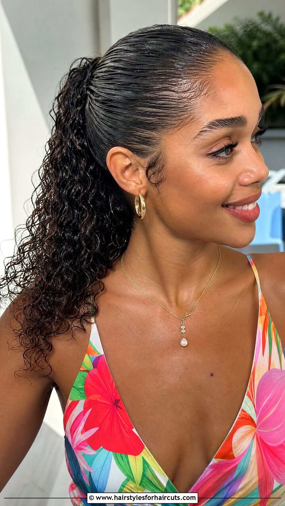 Wet Curly Ponytail Hairstyle - 25 wet curly hairstyles - 25 wet curly hairstyles