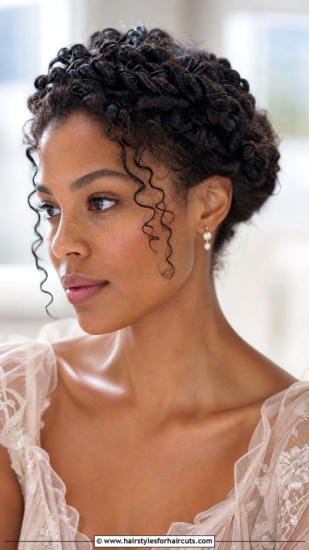Wet Curly Twisted Crown - 25 hairstyles for wet curly hair - 25 hairstyles for wet curly hair
