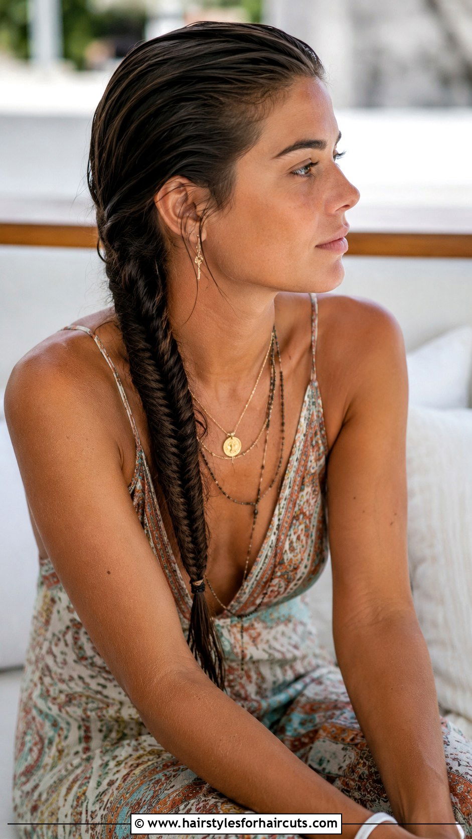 Wet Hair Fishtail Braid - 25 cute wet hair hairstyles - 25 cute wet hair hairstyles