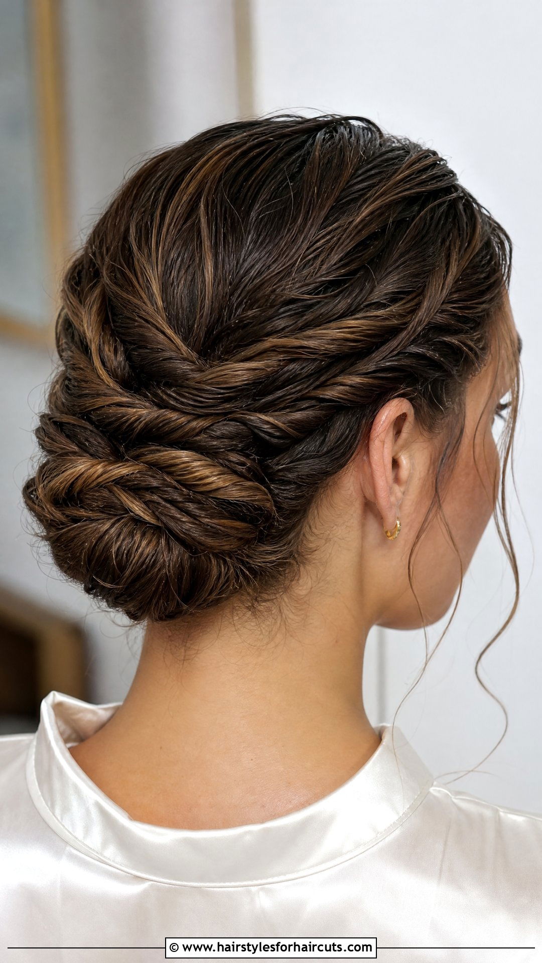 Wet Hair Twisted Updo - 25 wet hair hairstyles - 25 wet hair hairstyles