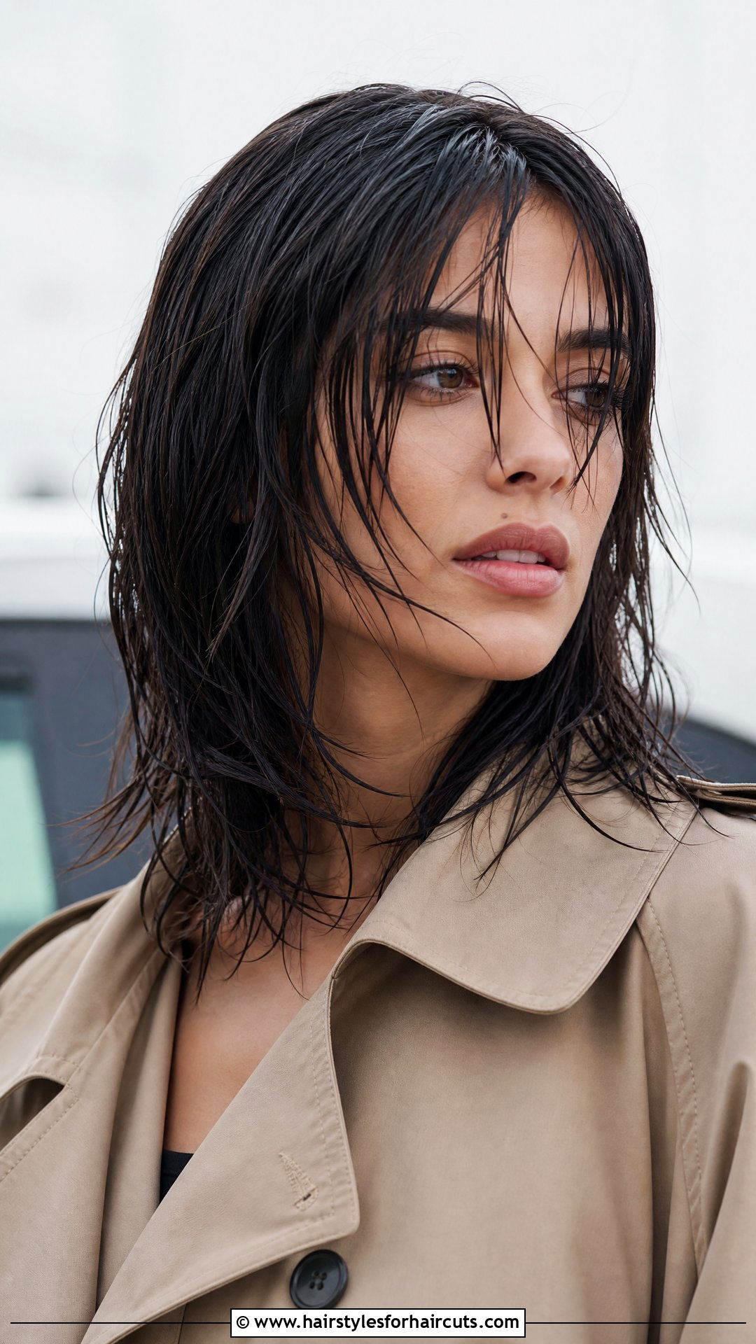 Wet Layered Hair - 25 wet hairstyles - 25 wet hairstyles
