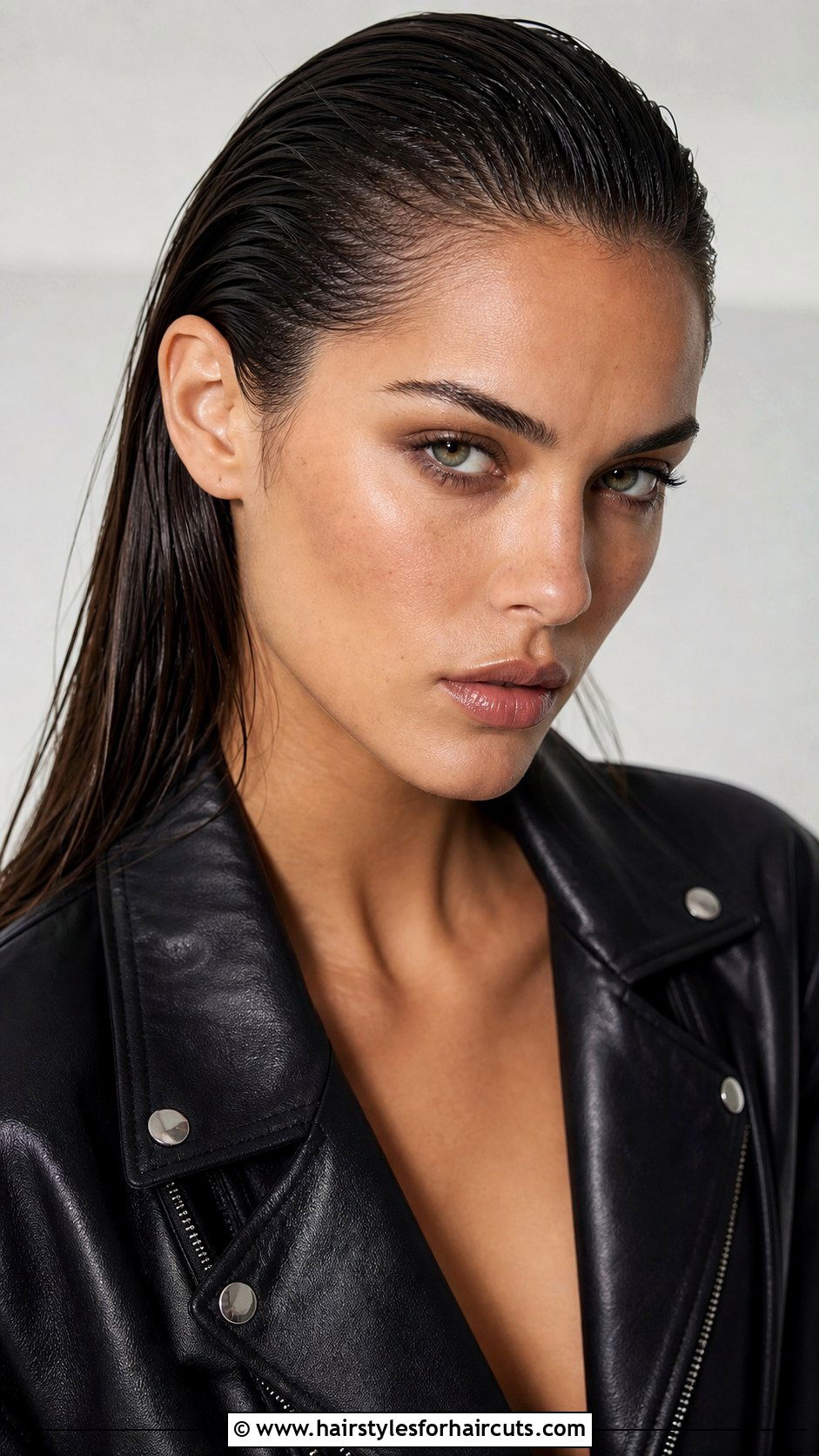 Wet Look Bonded Slick Back - 25 bond hairstyles - 25 bond hairstyles