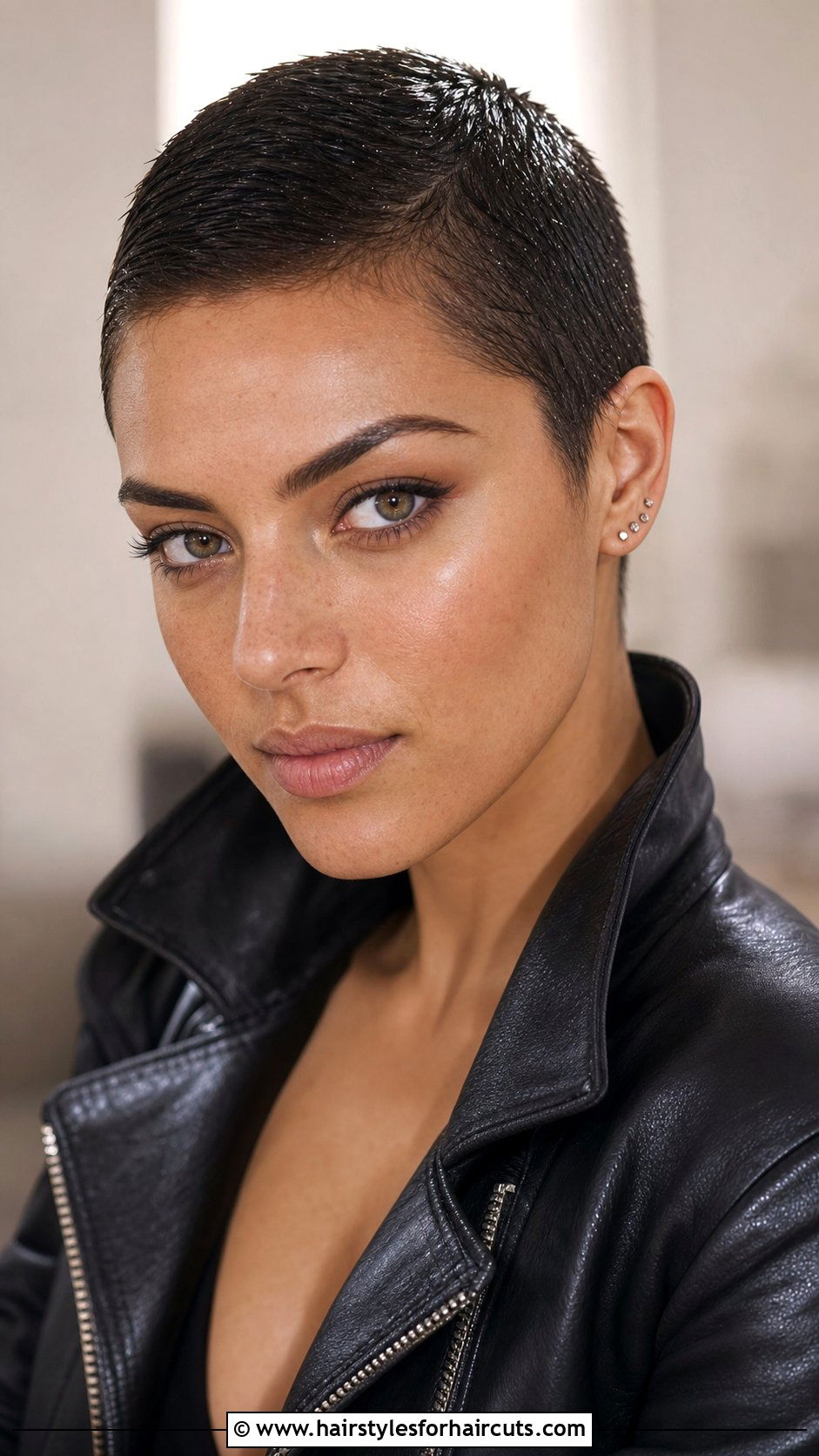 Wet Look Buzz Cut - 25 wet look hairstyles for black hair - 25 wet look hairstyles for black hair