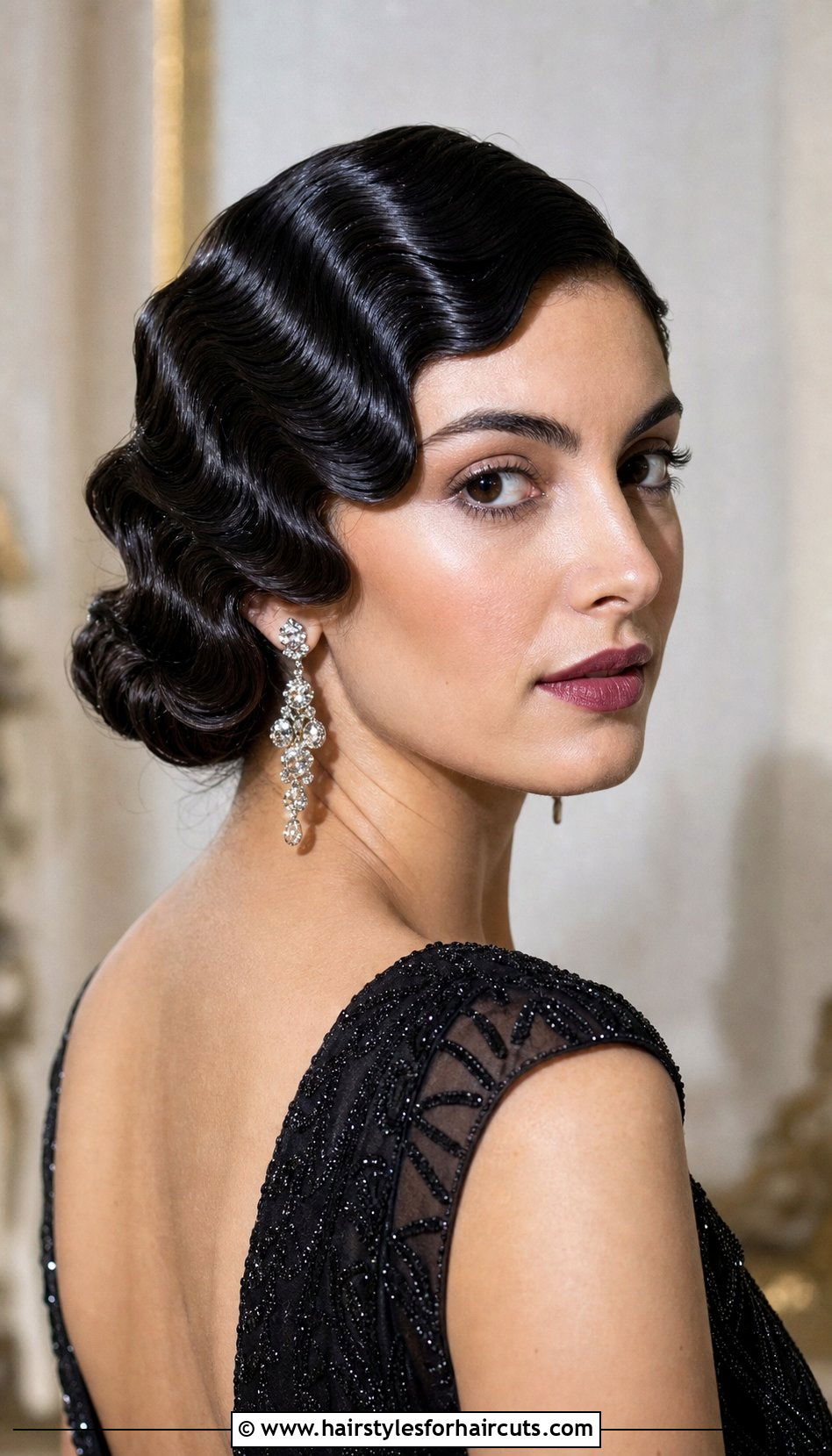 Wet Look Flapper Waves - 25 wet look hairstyles for black hair - 25 wet look hairstyles for black hair