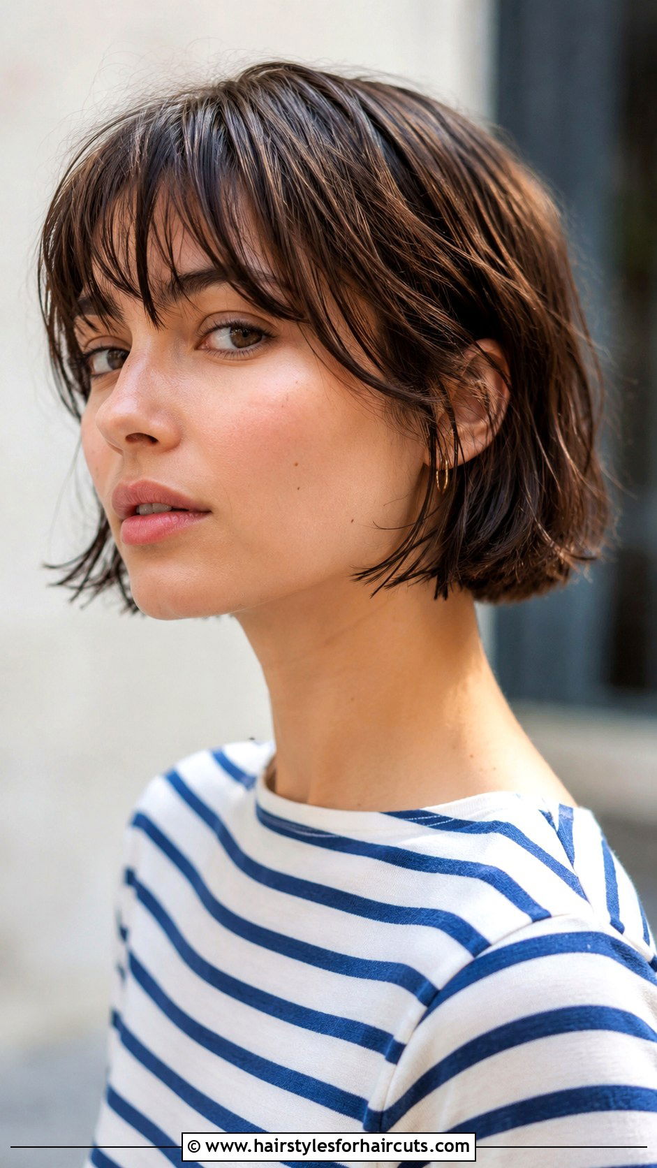 Wet Look French Bob - 25 wet hairstyles for short hair - 25 wet hairstyles for short hair