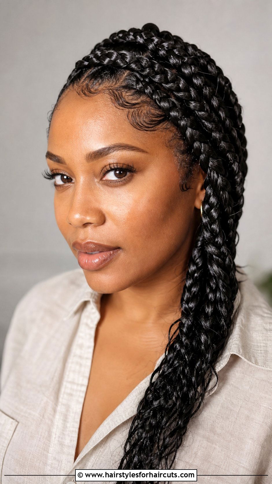 Wet Look Goddess Braids - 25 wet look hairstyles for black hair - 25 wet look hairstyles for black hair