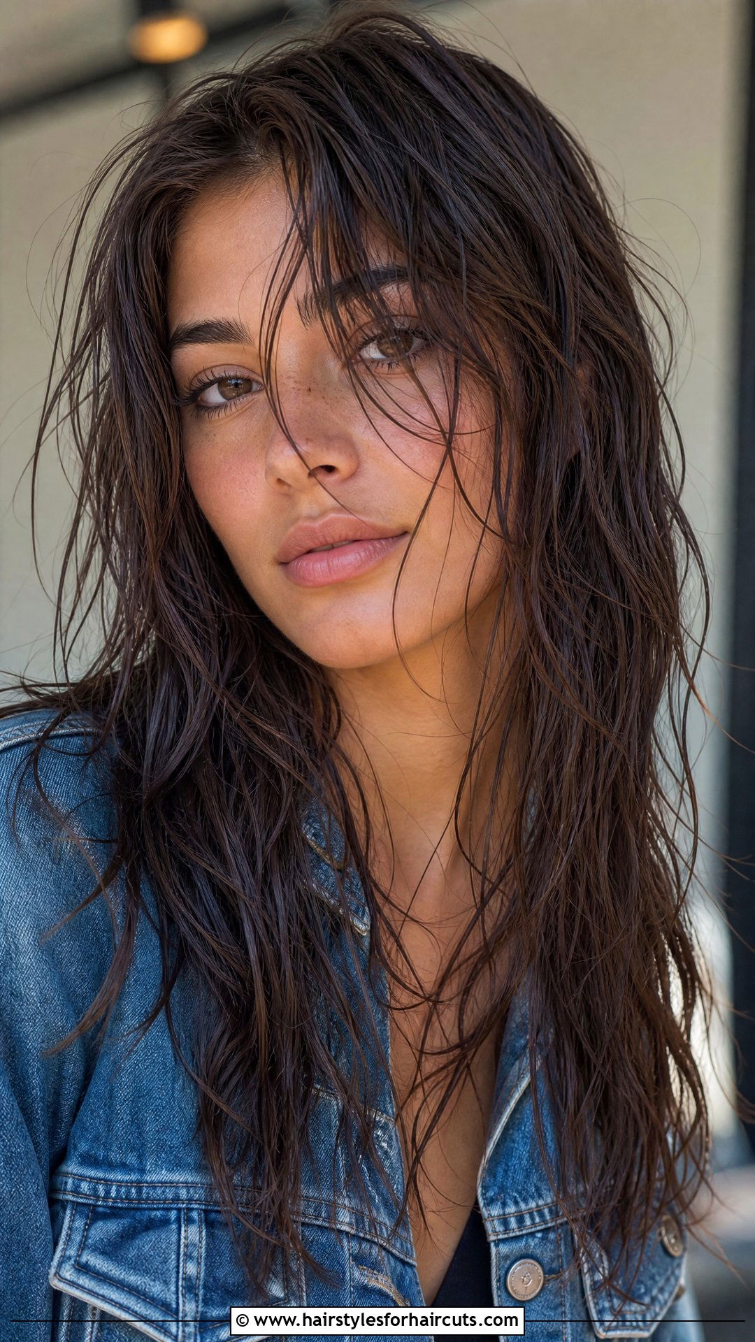 Wet Look Layered Hair - 25 wet hair hairstyles - 25 wet hair hairstyles