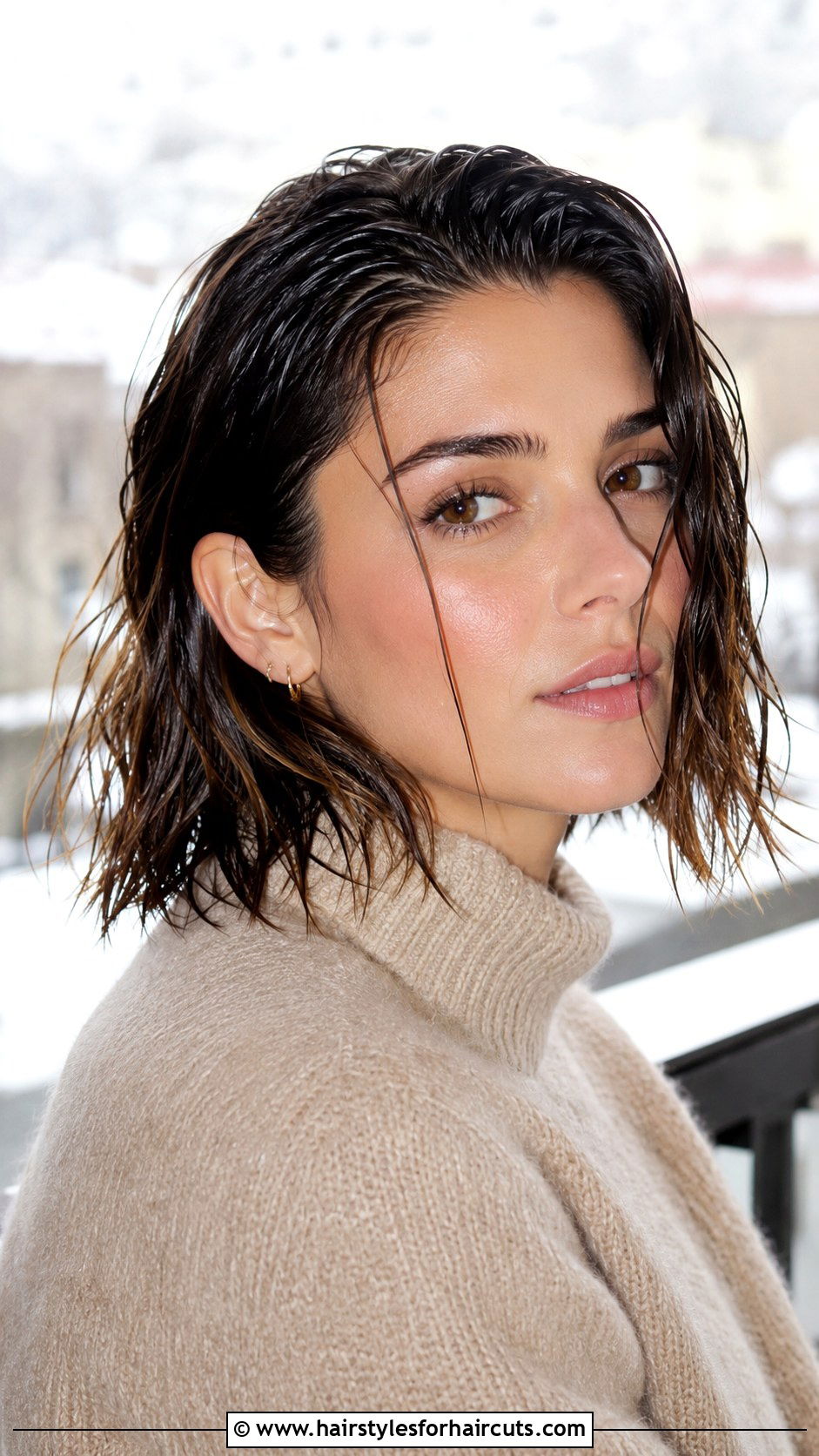 Wet Look Lob - 25 gel for hairstyles - 25 gel for hairstyles