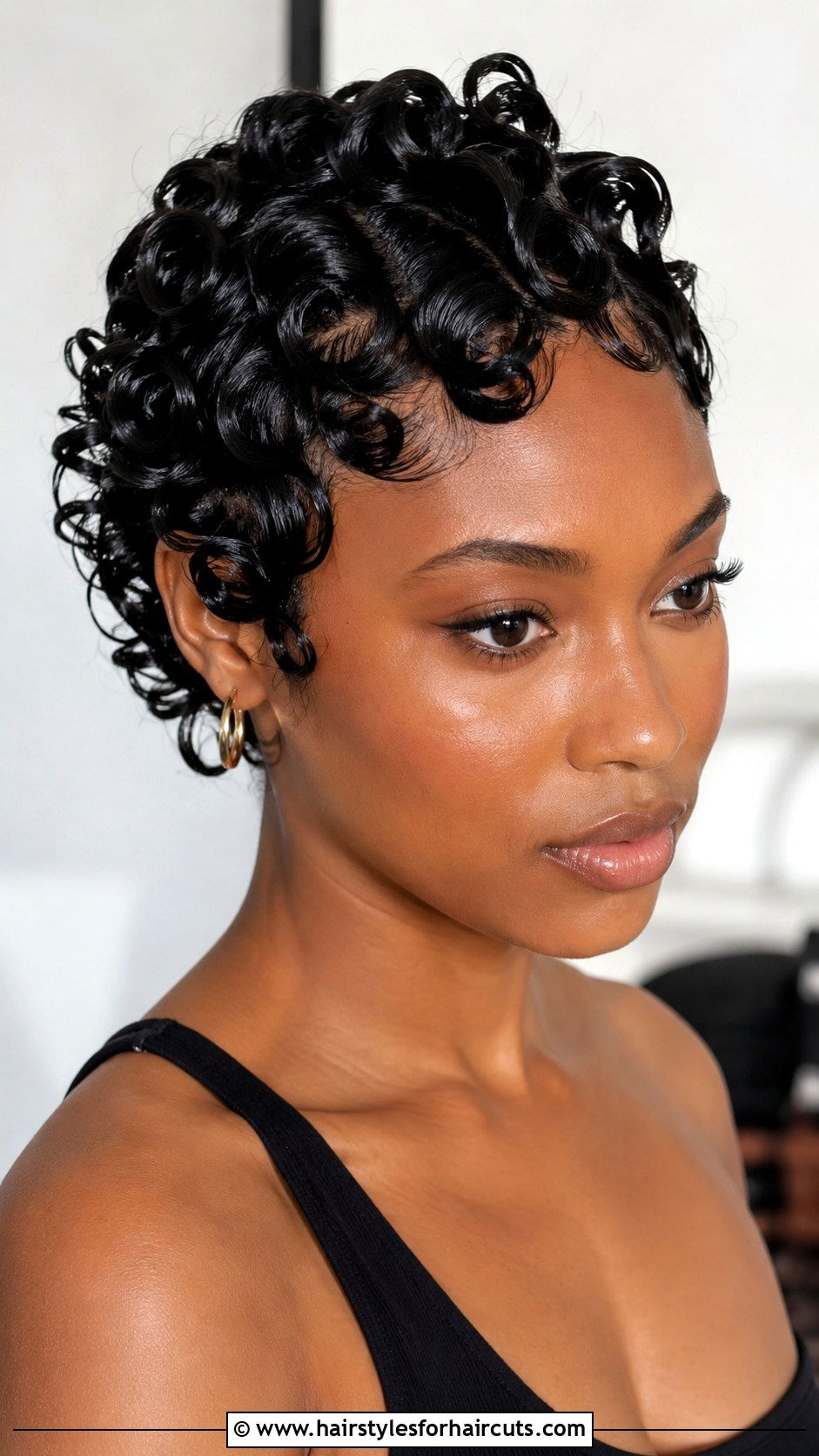 Wet Look Pin Curls - 25 pin curl hairstyles for long hair - 25 pin curl hairstyles for long hair