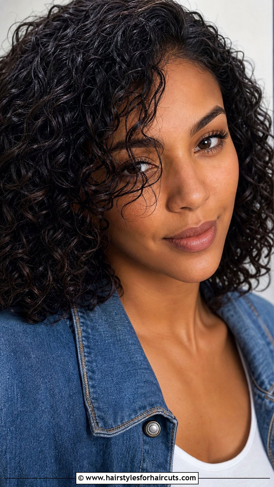 Wet Look Shoulder Length Curls - 25 wet look hairstyles for black hair - 25 wet look hairstyles for black hair