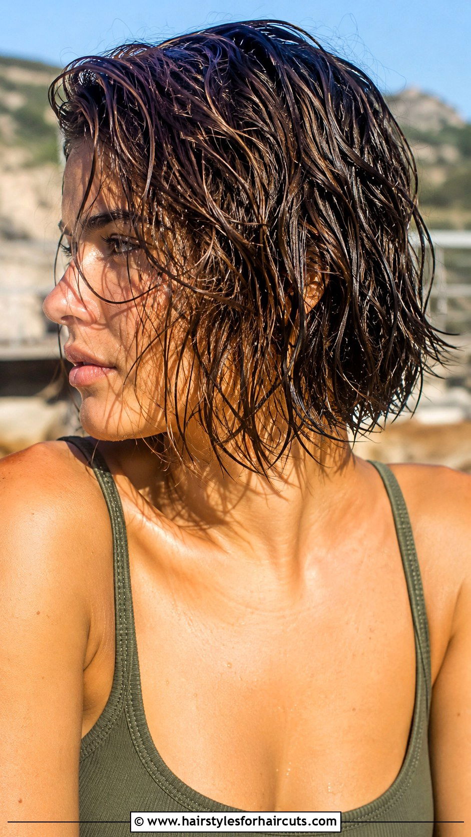Wet Messy Short Hair - 25 wet hairstyles for short hair - 25 wet hairstyles for short hair