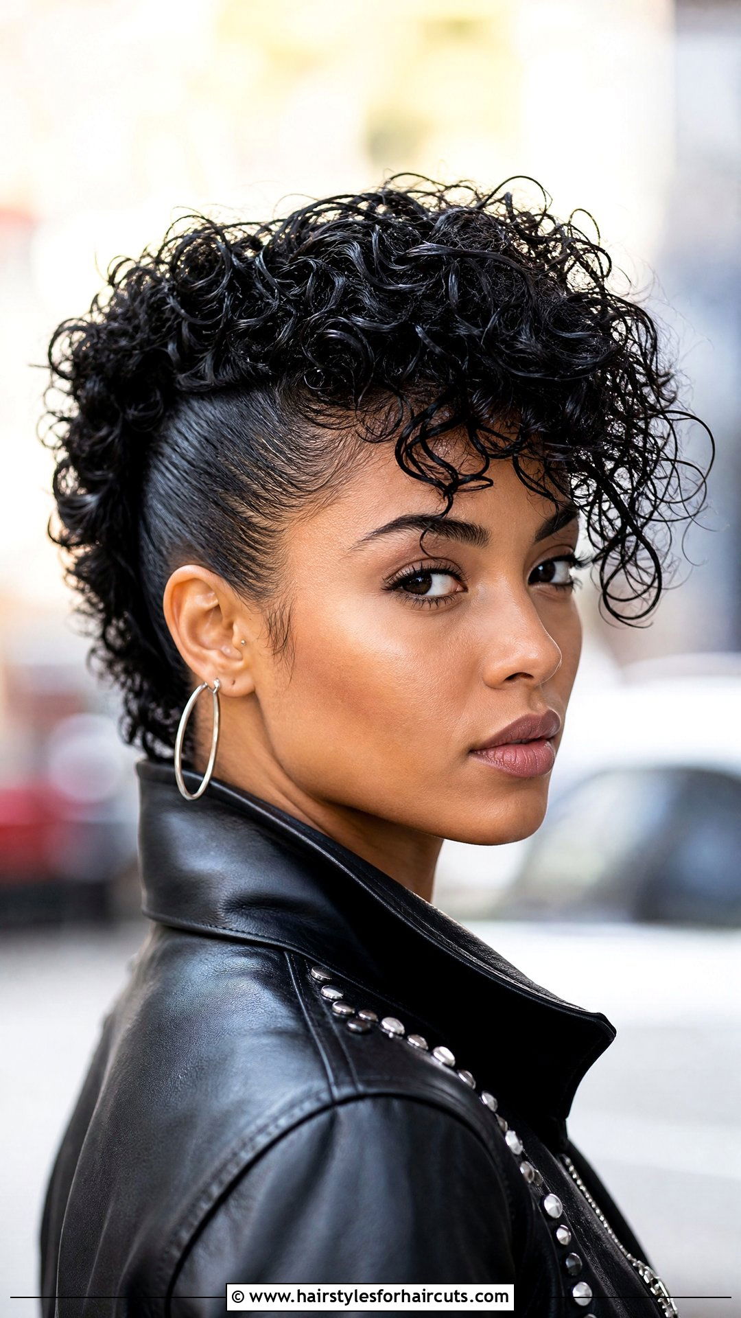 Wet Set Mohawk Curls - 25 wet set hairstyles for black hair - 25 wet set hairstyles for black hair