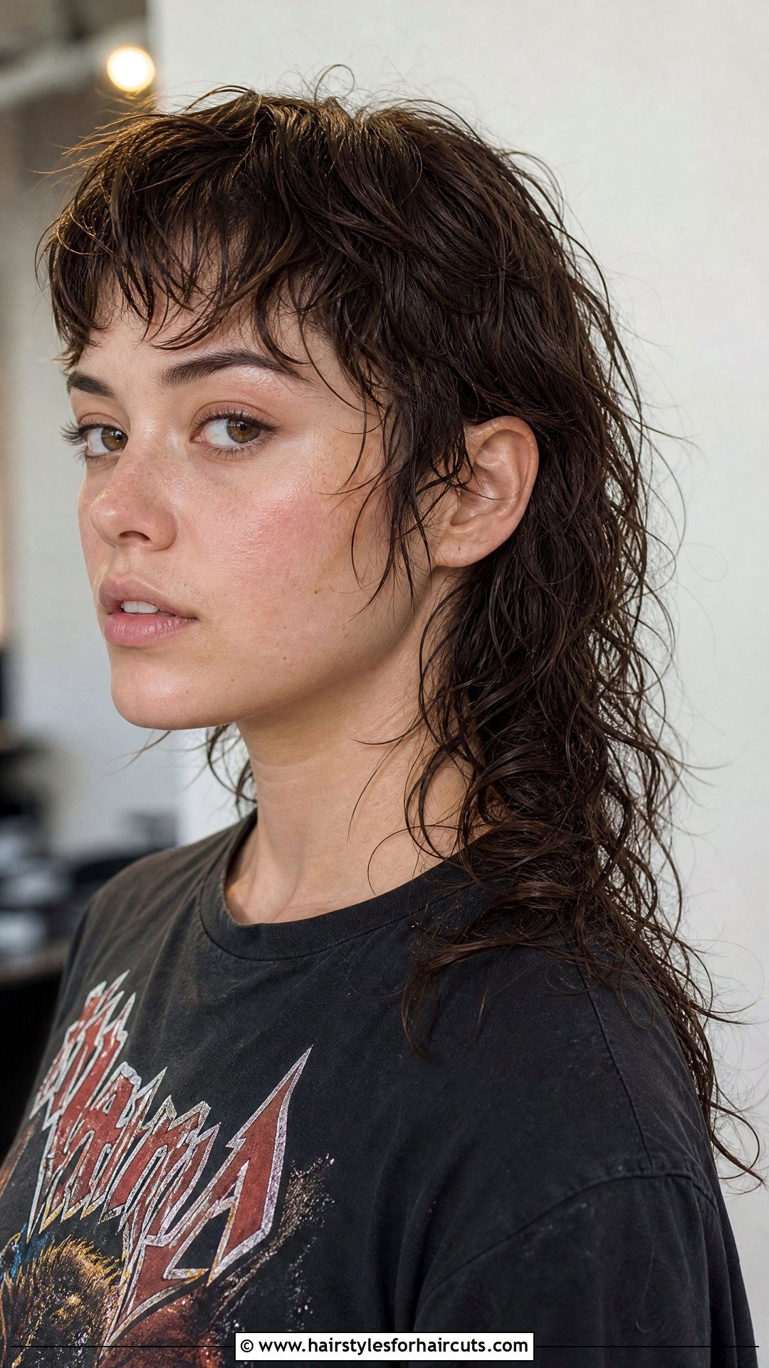 Wet Wavy Mullet - 25 wet and wavy short hairstyles - 25 wet and wavy short hairstyles