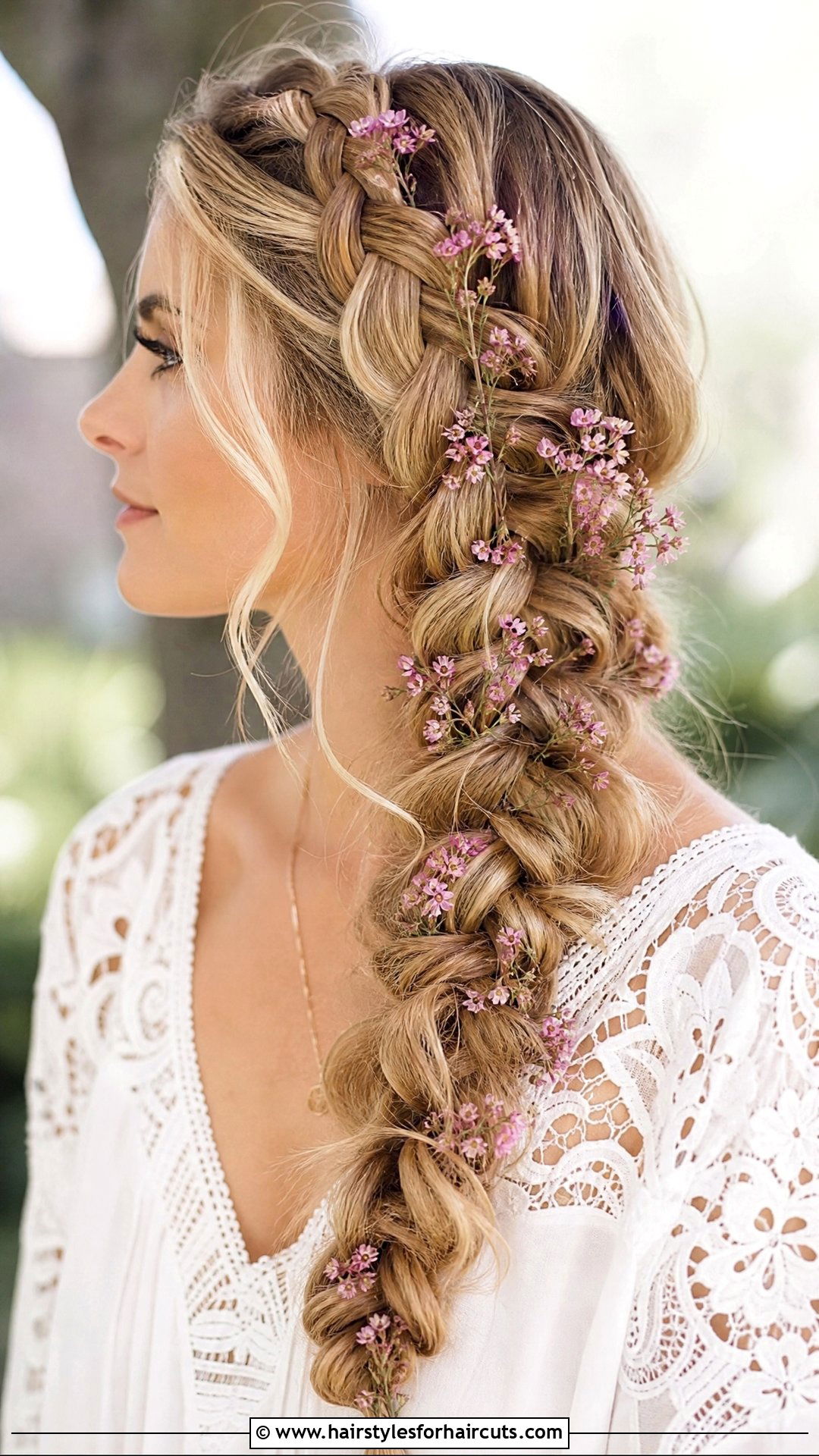 Whimsical Floral Braid Hairstyle - 25 whimsical hairstyles - 25 whimsical hairstyles