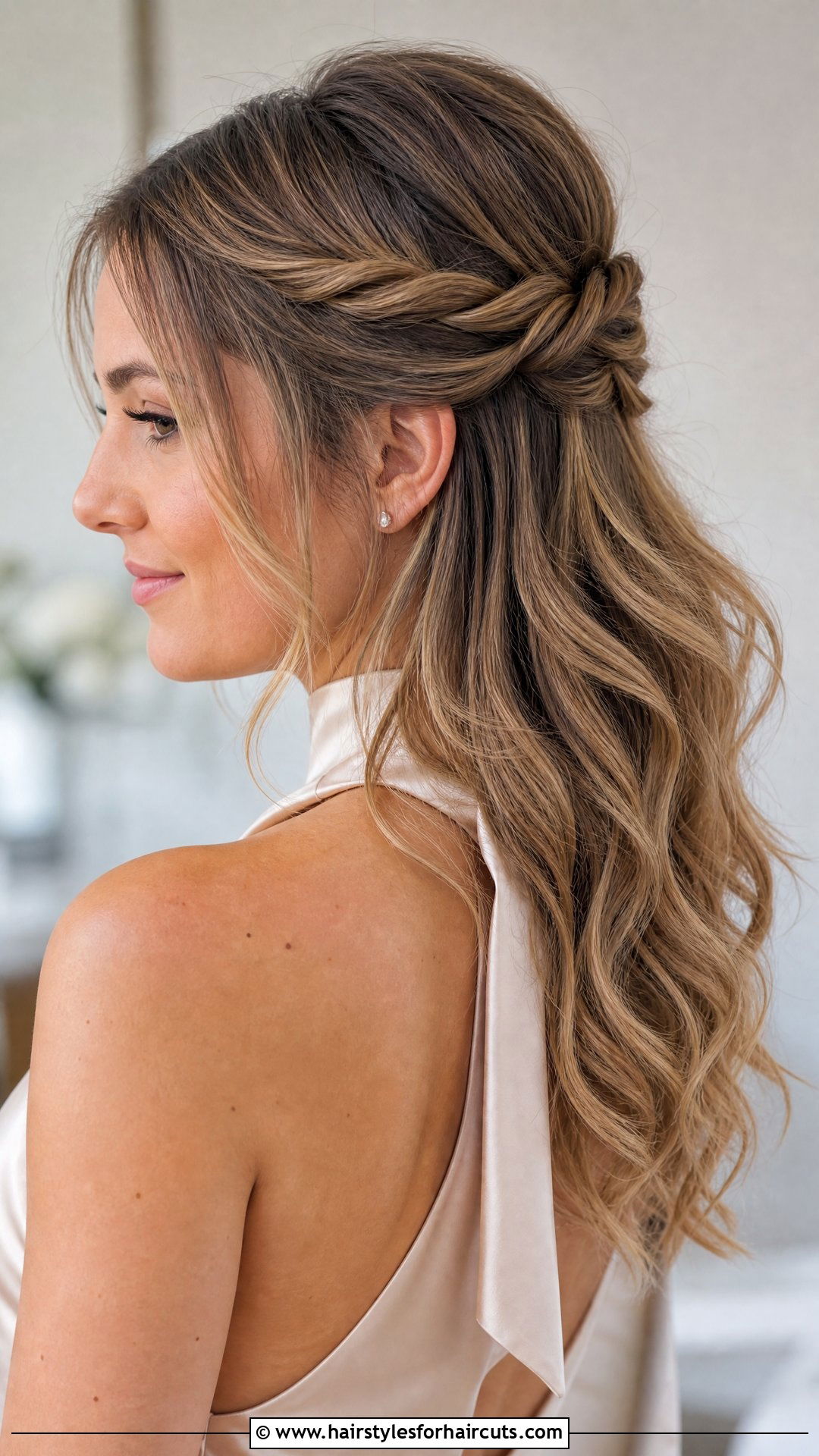 Whimsical Rope Twisted Half Updo - 25 whimsical hairstyles - 25 whimsical hairstyles